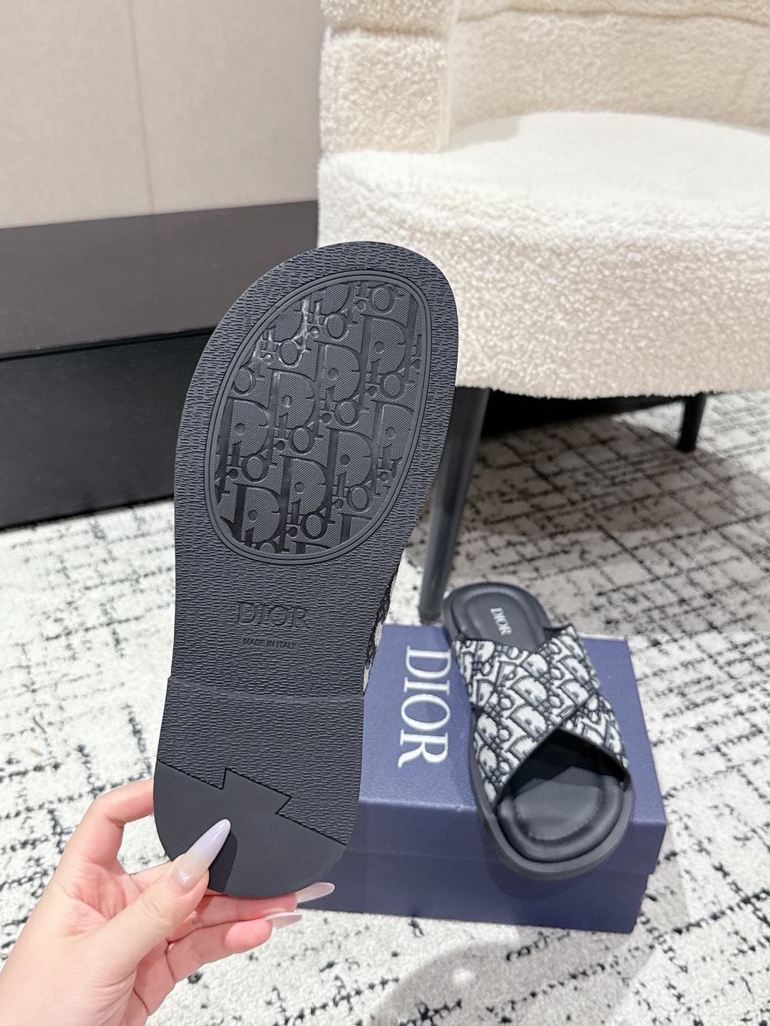Dior Oblique Jacquard Men's Slides: Summer Style & Comfort - Size 39-46 10 cmp i1752145097089 4652 0 8