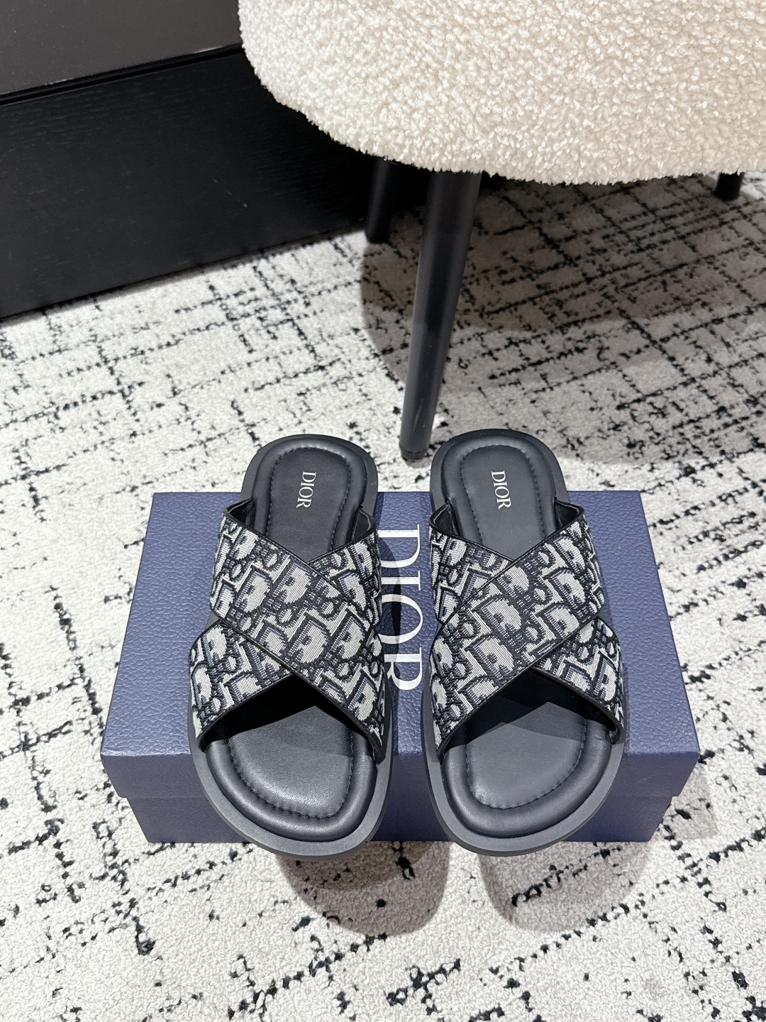 Dior Oblique Jacquard Men's Slides: Summer Style & Comfort - Size 39-46 2 cmp i1752145097089 8006 0 0