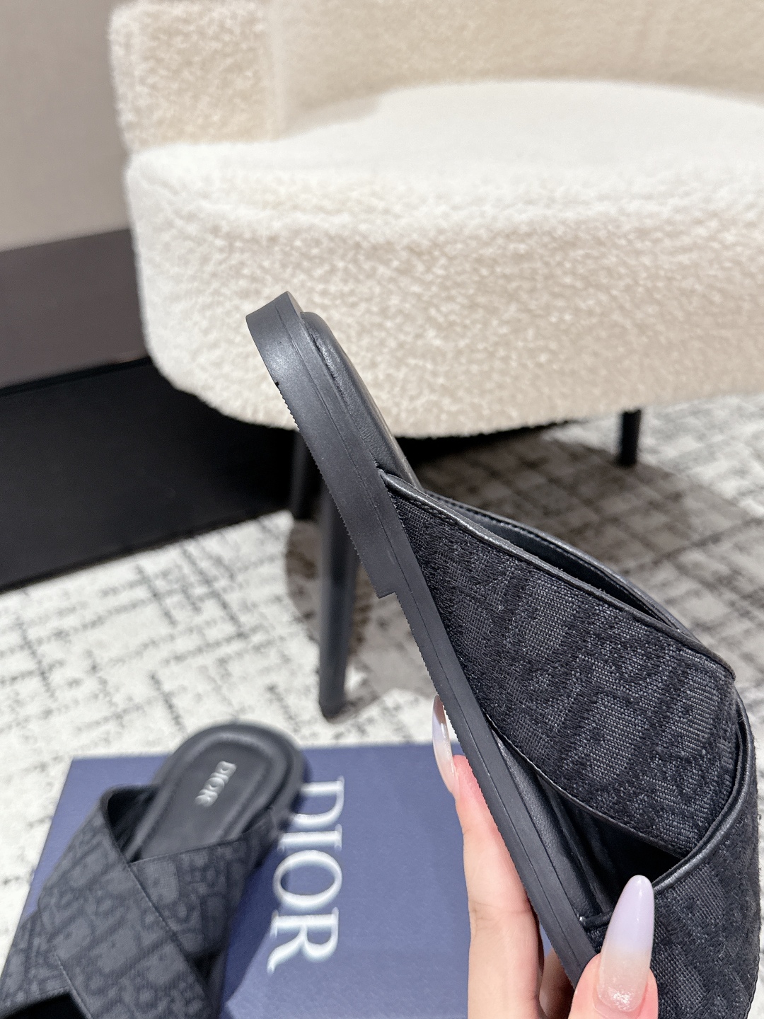 Dior Oblique Jacquard Men's Summer Slides: Casual & Refined, Sizes 39-46 9 cmp i1752145106509 9995 0 7