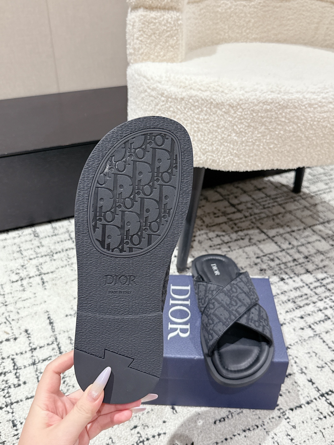 Dior Oblique Jacquard Men's Summer Slides: Casual & Refined, Sizes 39-46 10 cmp i1752145106510 781 0 8