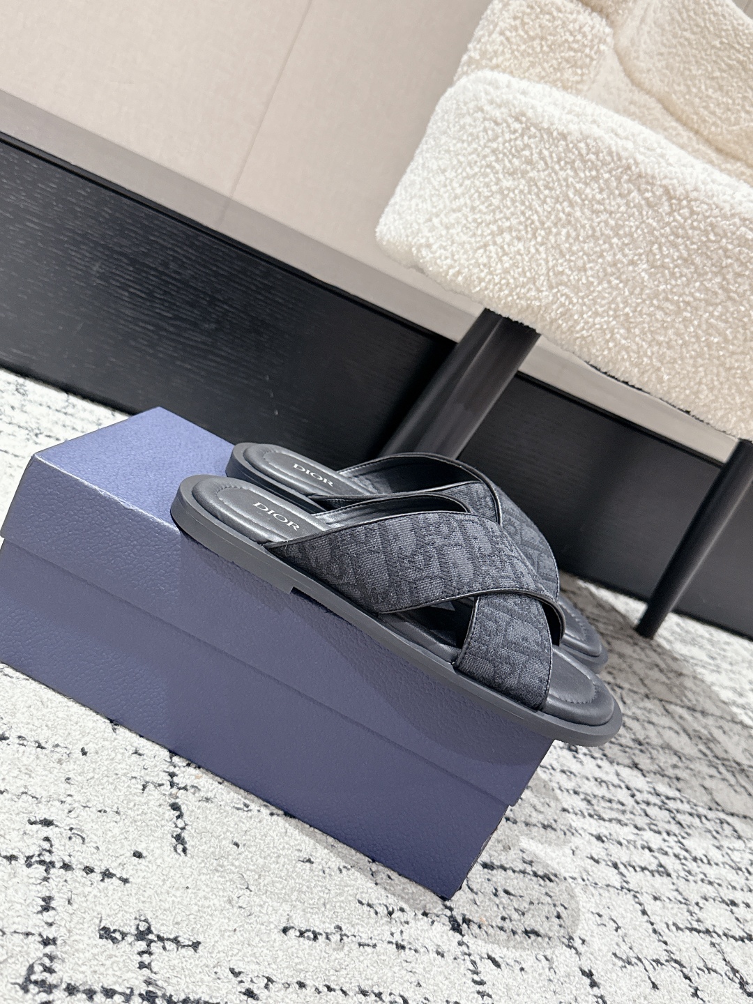 Dior Oblique Jacquard Men's Summer Slides: Casual & Refined, Sizes 39-46 3 cmp i1752145106511 612 0 1