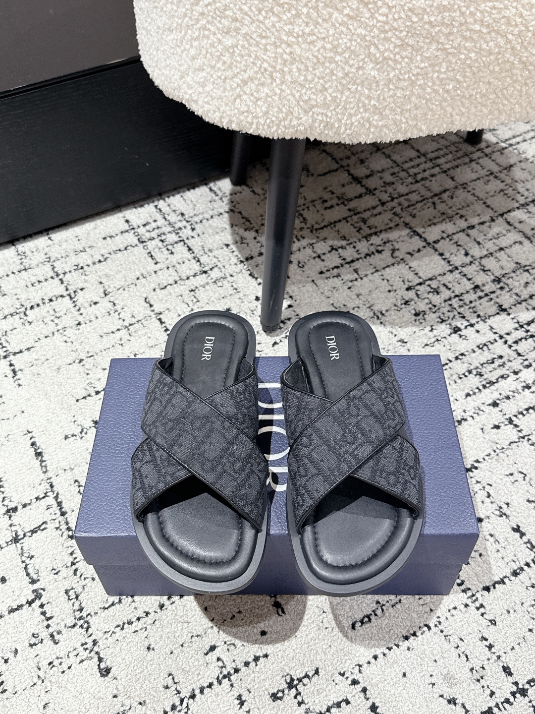Dior Oblique Jacquard Men's Summer Slides: Casual & Refined, Sizes 39-46 2 cmp i1752145106511 9318 0 0