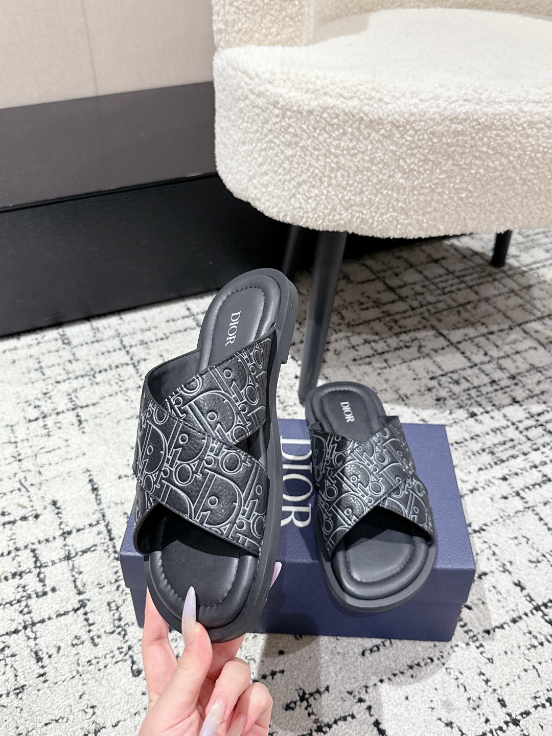 Dior Oblique Jacquard Men's Slides: Summer Style & Comfort - Size 39-46 5 cmp i1752145168806 1139 0 3