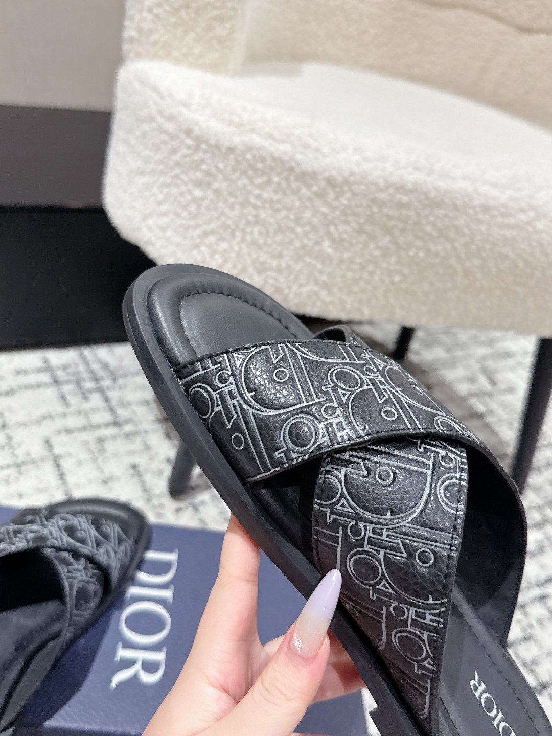 Dior Oblique Jacquard Men's Slides: Summer Style & Comfort - Size 39-46 7 cmp i1752145170865 7504 0 5