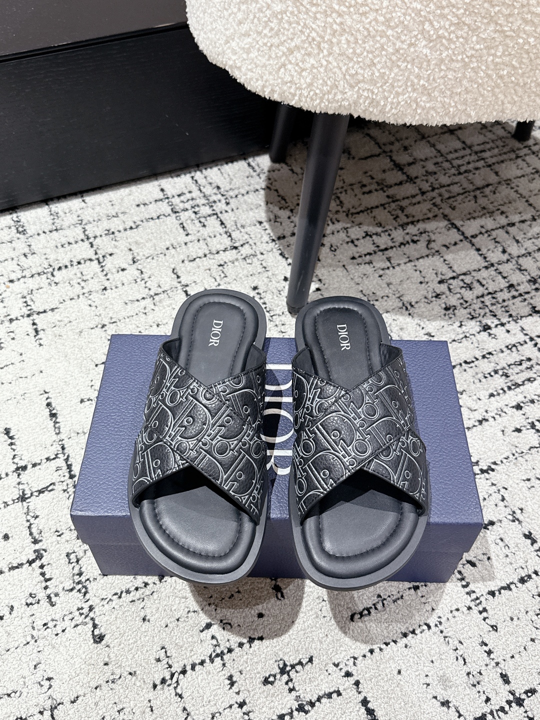Dior Oblique Jacquard Men's Slides: Summer Style & Comfort - Size 39-46 2 cmp i1752145170877 7363 0 0