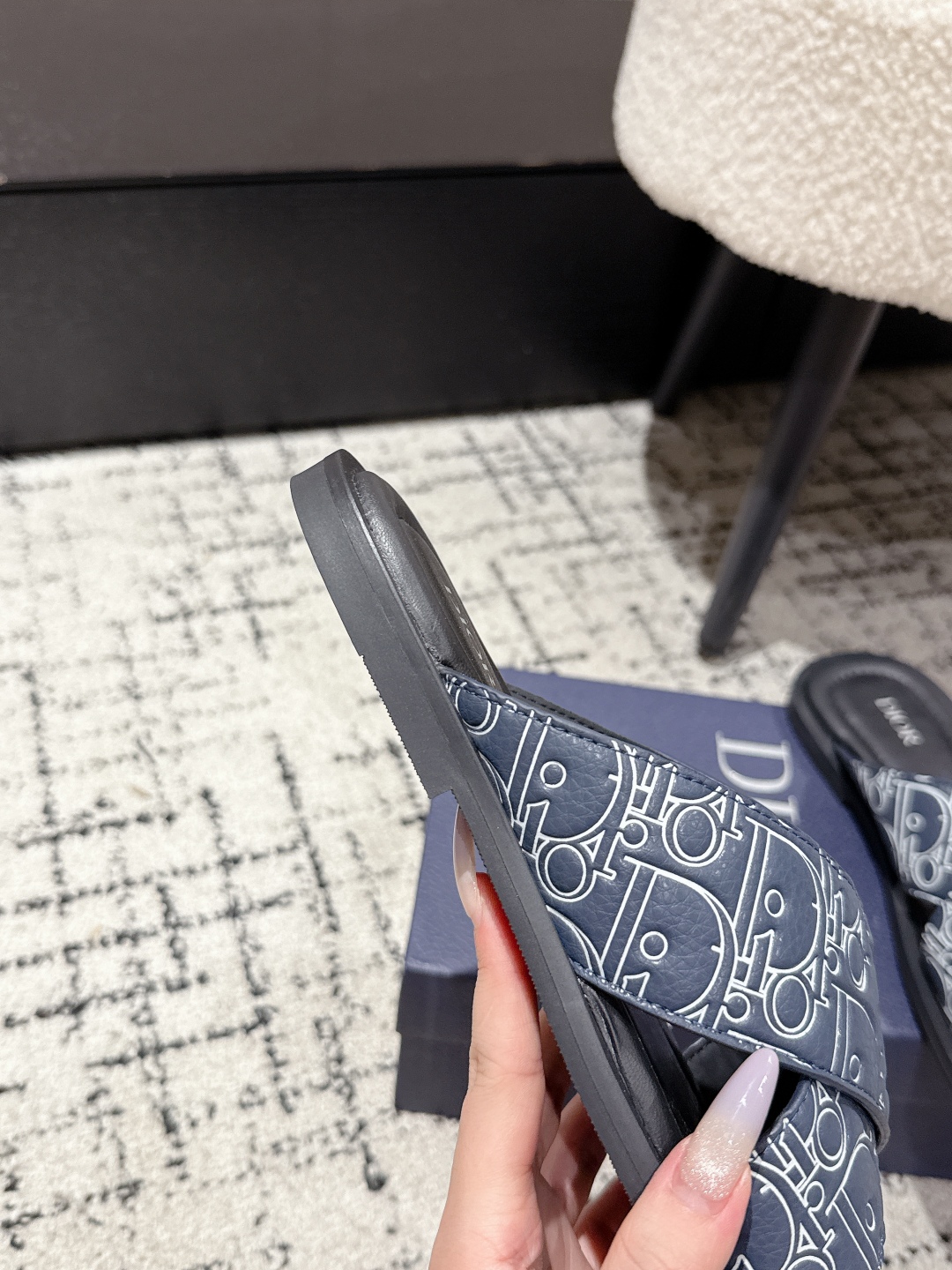 Dior Oblique Jacquard Men's Slides: Summer Casual & Stylish - Size 39-46 9 cmp i1752145181537 9806 0 7