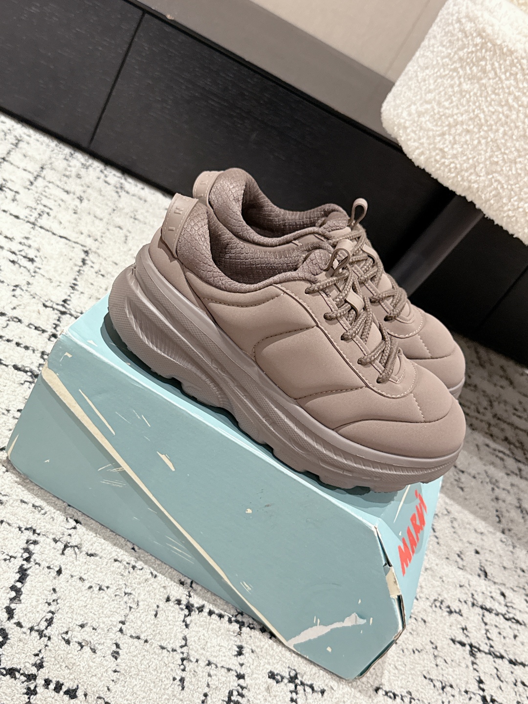 Marni x Hoka Collaboration: Stylish Monochrome Sneakers with Unique Design