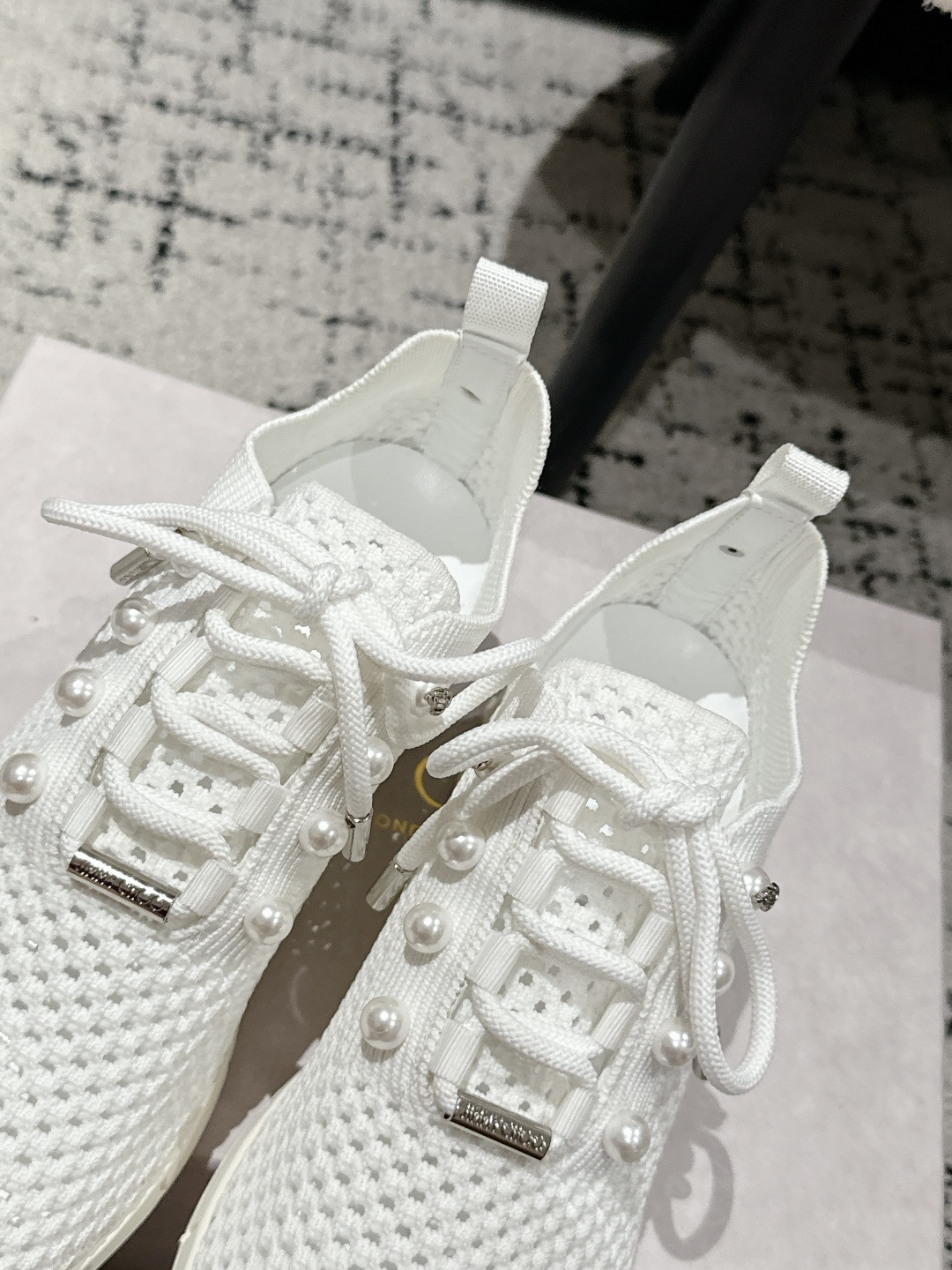 New Knitting Sneakers by Jimmy Choo: “The Goddess” in Perfect White, Sizes 35-40. - 图片 9