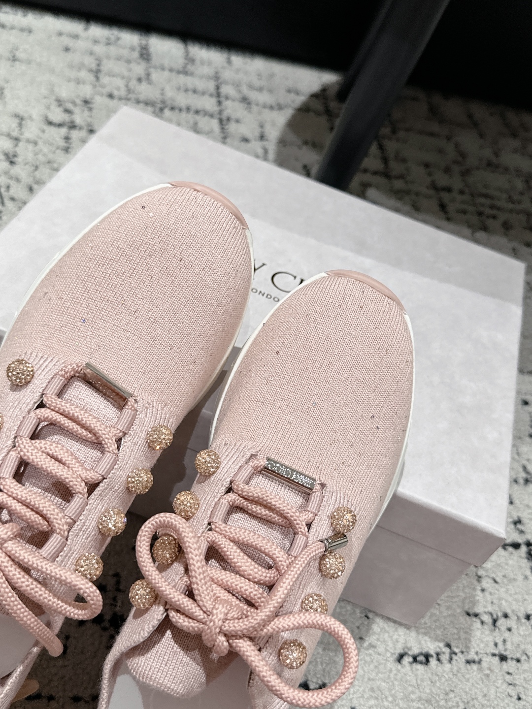 New Jimmy Choo Knitting Sneakers: Goddess in White, Sizes 35-40. - 图片 6