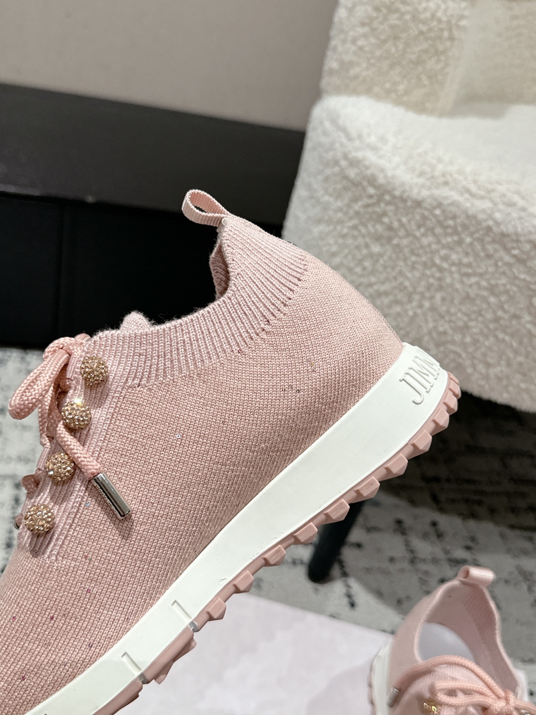 New Jimmy Choo Knitting Sneakers: Goddess in White, Sizes 35-40. - 图片 7