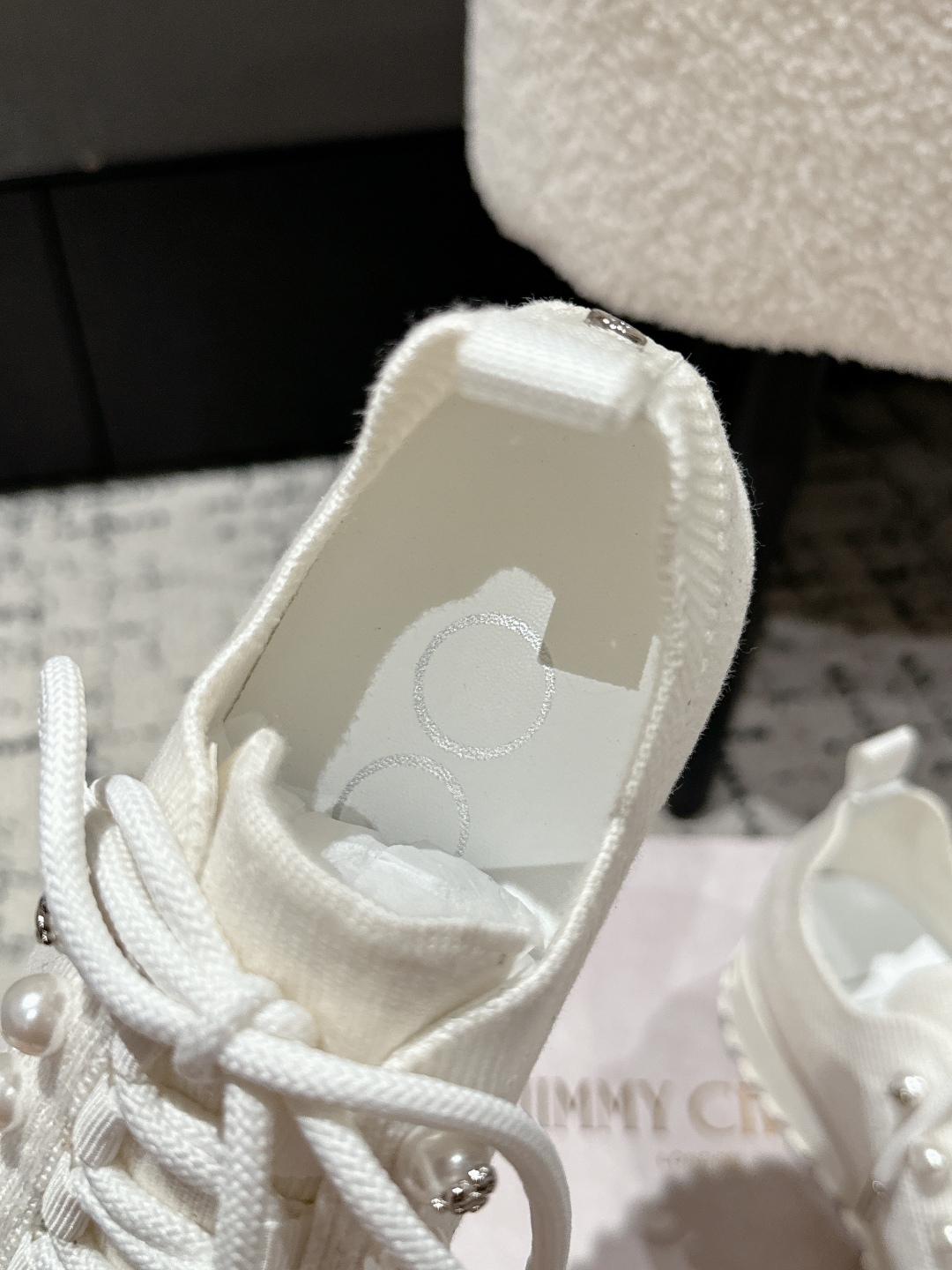 New Jimmy Choo Knitting Sneakers: Goddess in White, Sizes 35-40. - 图片 8