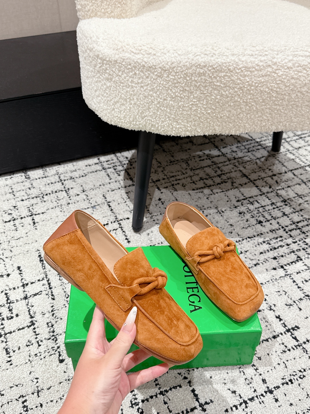 Bottega Veneta BV Daddy Suede Leather Loafers - Comfortable Slip-Ons for Women 6 cmp i1754253144484 625 0 4