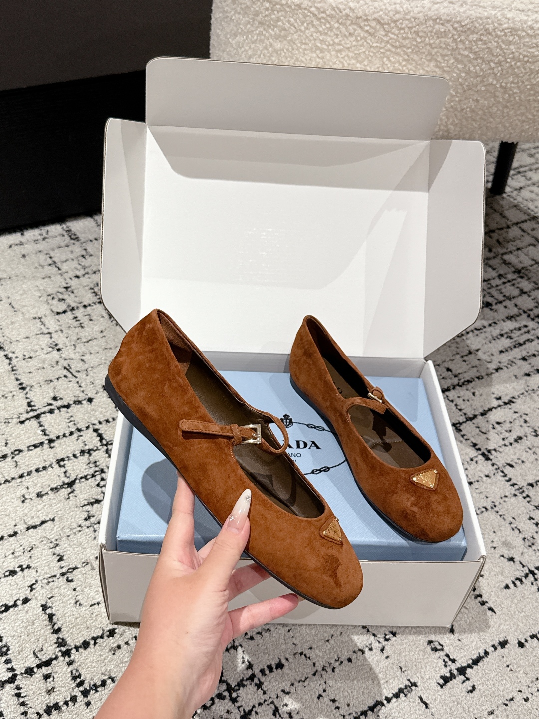 “Prada New Print Ballet Shoes: Top Version Review & Details” - 图片 5