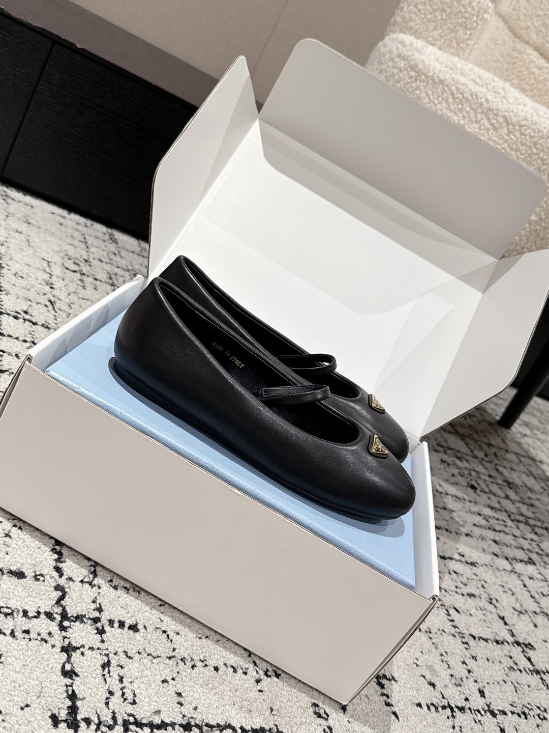 Prada New 25 Top Version Ballet Mary Jane Shoes Review with Cone Heel – Product Details - 图片 3