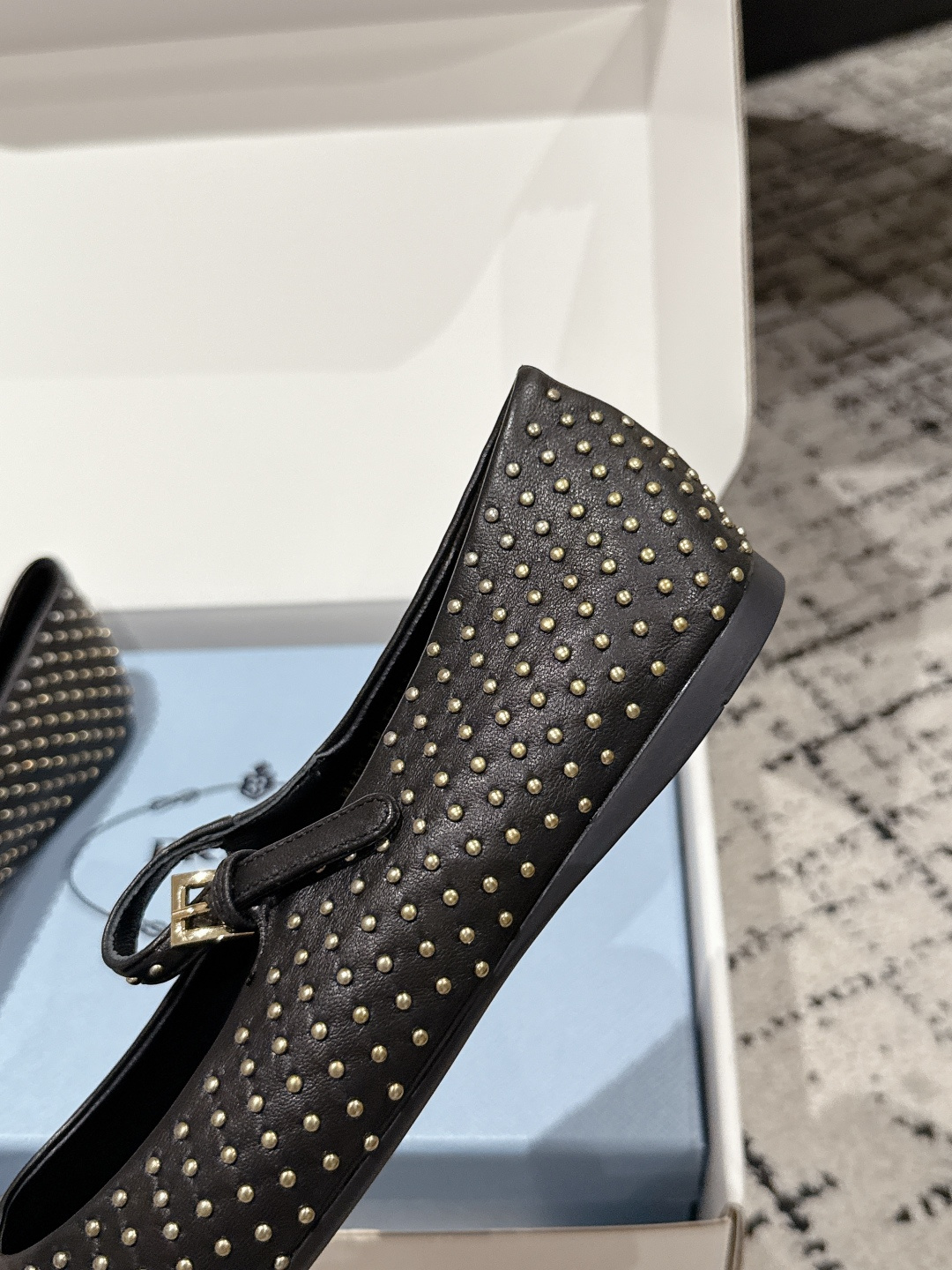 New Prada Ballet Shoes: Mary Jane Style, White Dress, Cone Heel – Size 35-41 - 图片 8