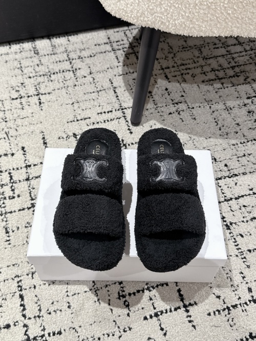 Celine Women's Shearling Slide Sandal, Luxurious and Cozy, Sizes 35-40 1 Celine Women's Shearling Slide Sandal, Luxurious and Cozy, Sizes 35-40