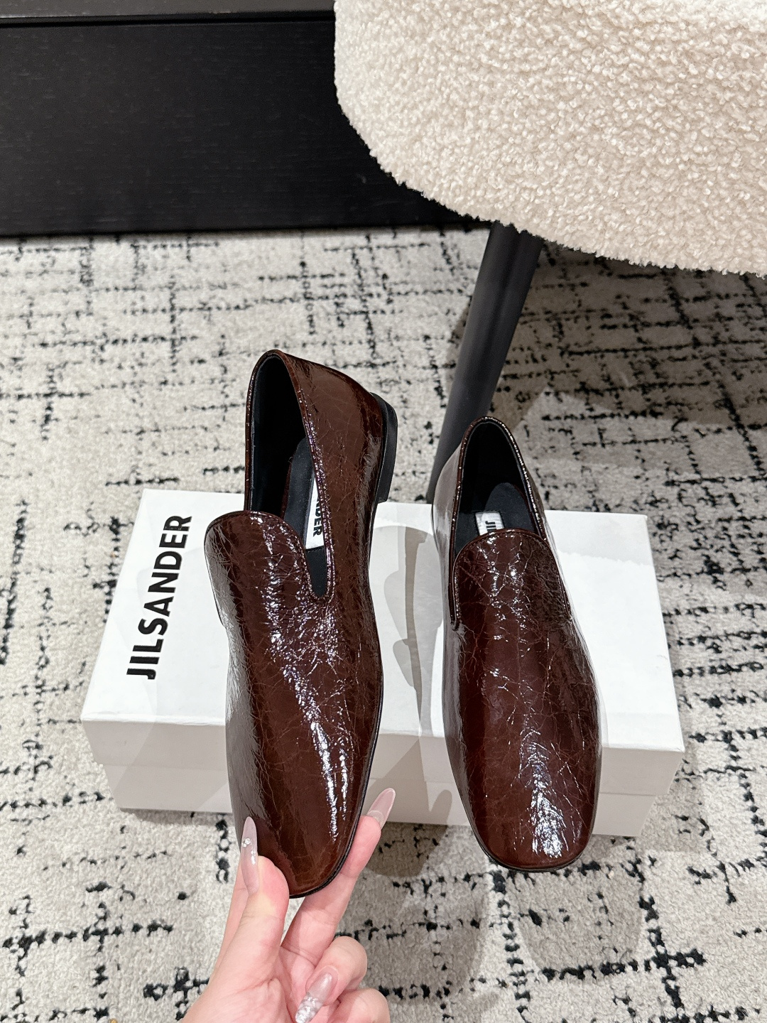 질샌더 스퀘어 토 슬립온 로퍼 75059 이미지 4