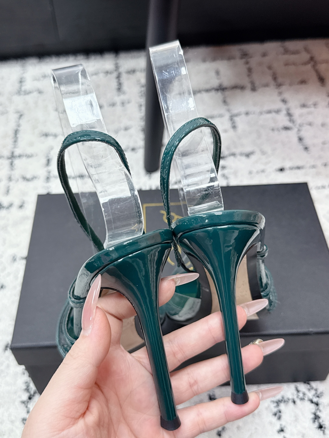알레비 스트랩 하이힐 뮬 42263 이미지 8