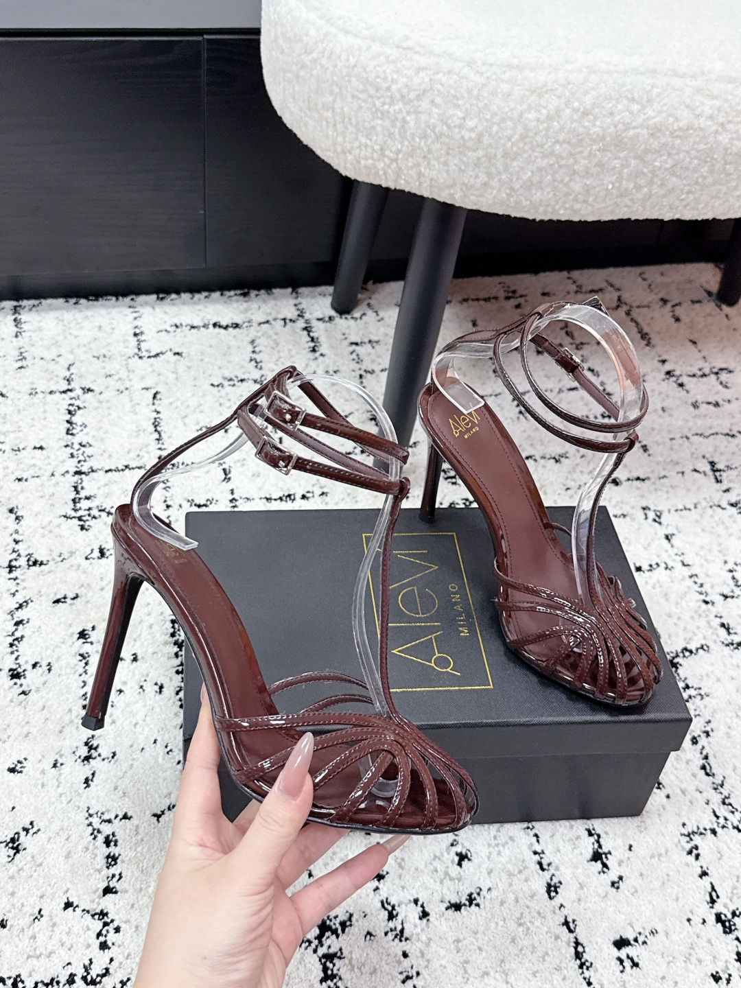 알레비 스트래피 오픈 힐 샌들 42250 이미지 5