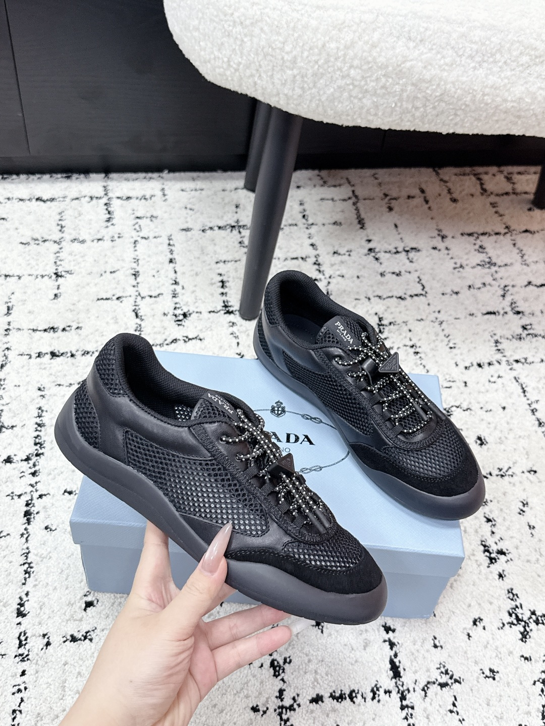 Prada Style Leather Women's Shoes style reference detail image 5 from source 784811