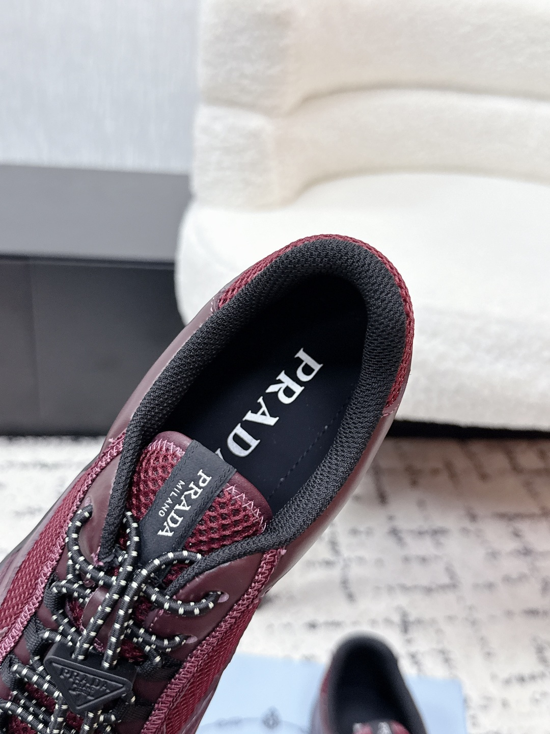 Prada Style Leather Women's Shoes style reference detail image 7 from source 784812