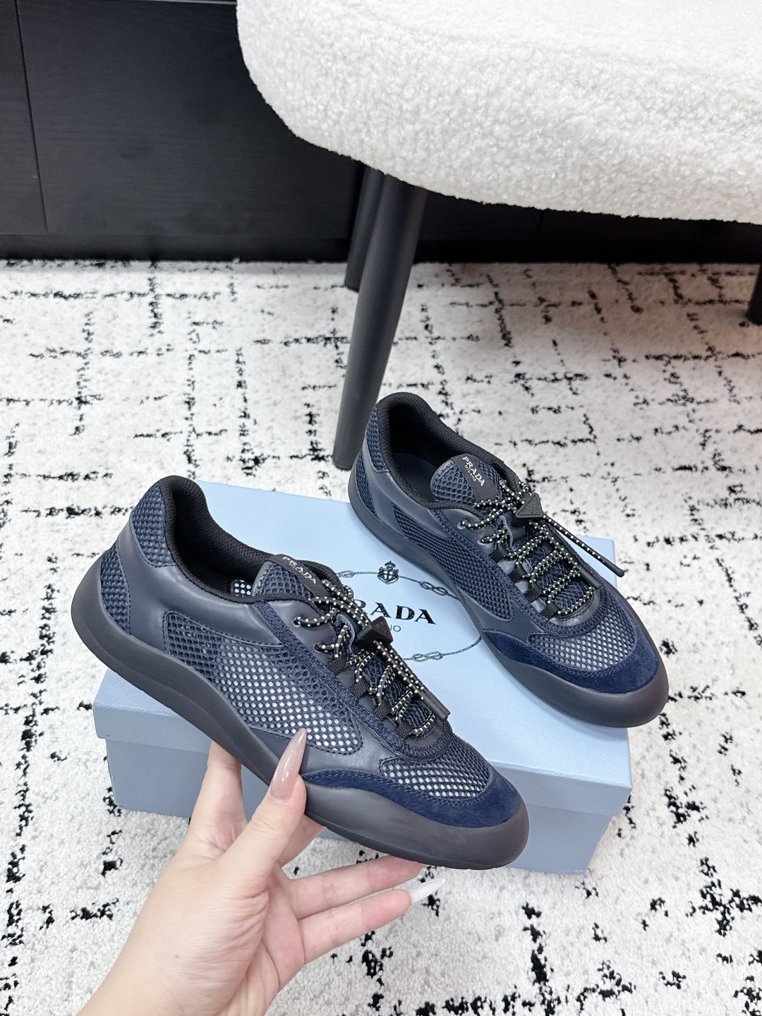 Prada Style Leather Women's Shoes style reference detail image 5 from source 784815