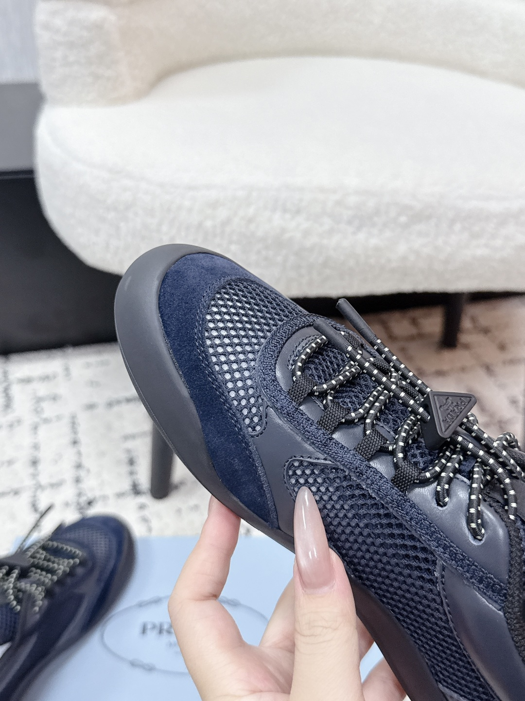 Prada Style Leather Women's Shoes style reference detail image 6 from source 784815