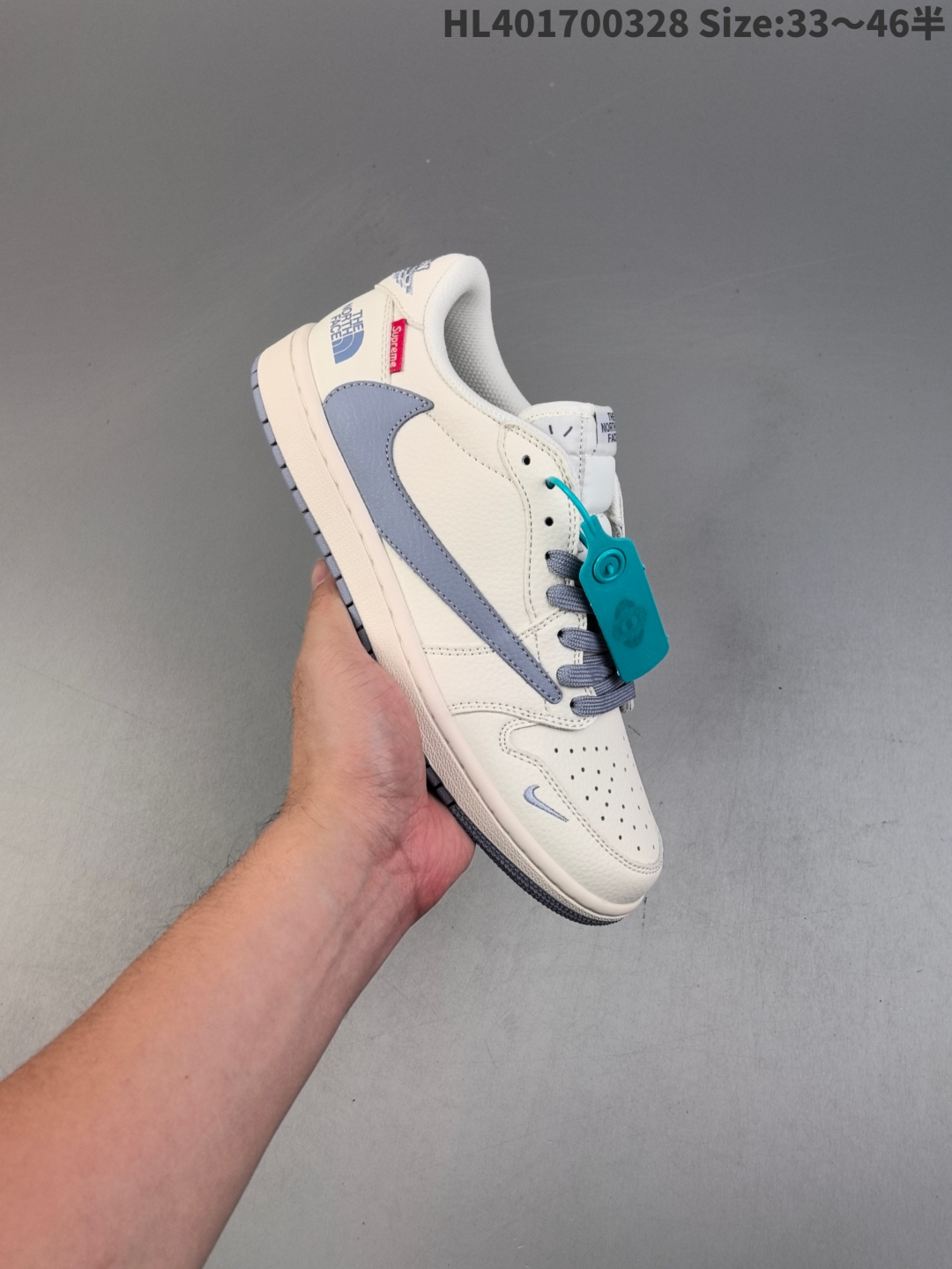 💰280
头层The North Face x Supreme x Travis Scott x Air Jordan 1 Low 北面 x Sup x AJ1 低帮 米白蓝倒勾联名 AJ1 乔丹1代 aj1 乔1 低邦 米白蓝倒勾联名 乔丹篮球鞋系列 新款整体以米白色为底搭配米白色框架覆盖层,标志性的反钩Swoosh Logo采用蓝色皮革呈现,内侧则辅以白色Swoosh Logo点缀,鞋舌等多处TS标志性元素均得以保留;鞋舌绣标上以The North Face字样呈现,鞋头处米你Nike Swoosh Logo蓝色刺绣妆点,后跟的鬼脸Logo标志以及Wings Logo均采用蓝色缝线打造,后跟印蓝色The North Face字样及红色绣标Supreme字样,彰显联名身份;最后以米白色中底搭配蓝色橡胶外底完善整体设计收尾。
货号:DIY1688-007
尺码:36 36.5 37.5 38 38.5 39 40 40.5 41 42 42.5 43 44 44.5 45 46
编码:HL401700328 Size:33~46半