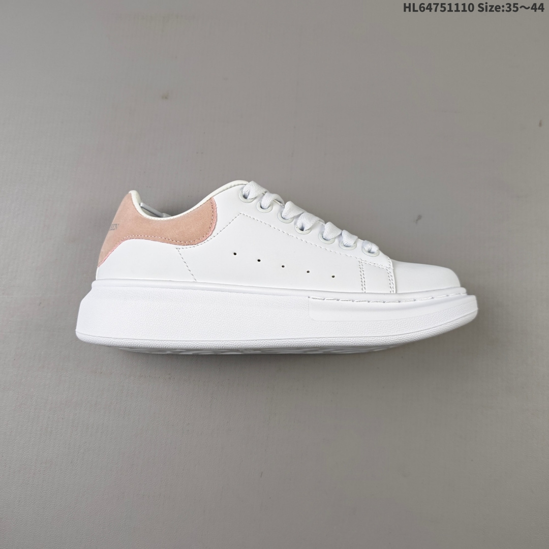 💰75 意大利高奢品牌Alexander McQueen亚历山大·麦昆 Sole Leather Sneakers低帮时装厚底休闲运动小白鞋 编号：HL64751110 Size:35～44