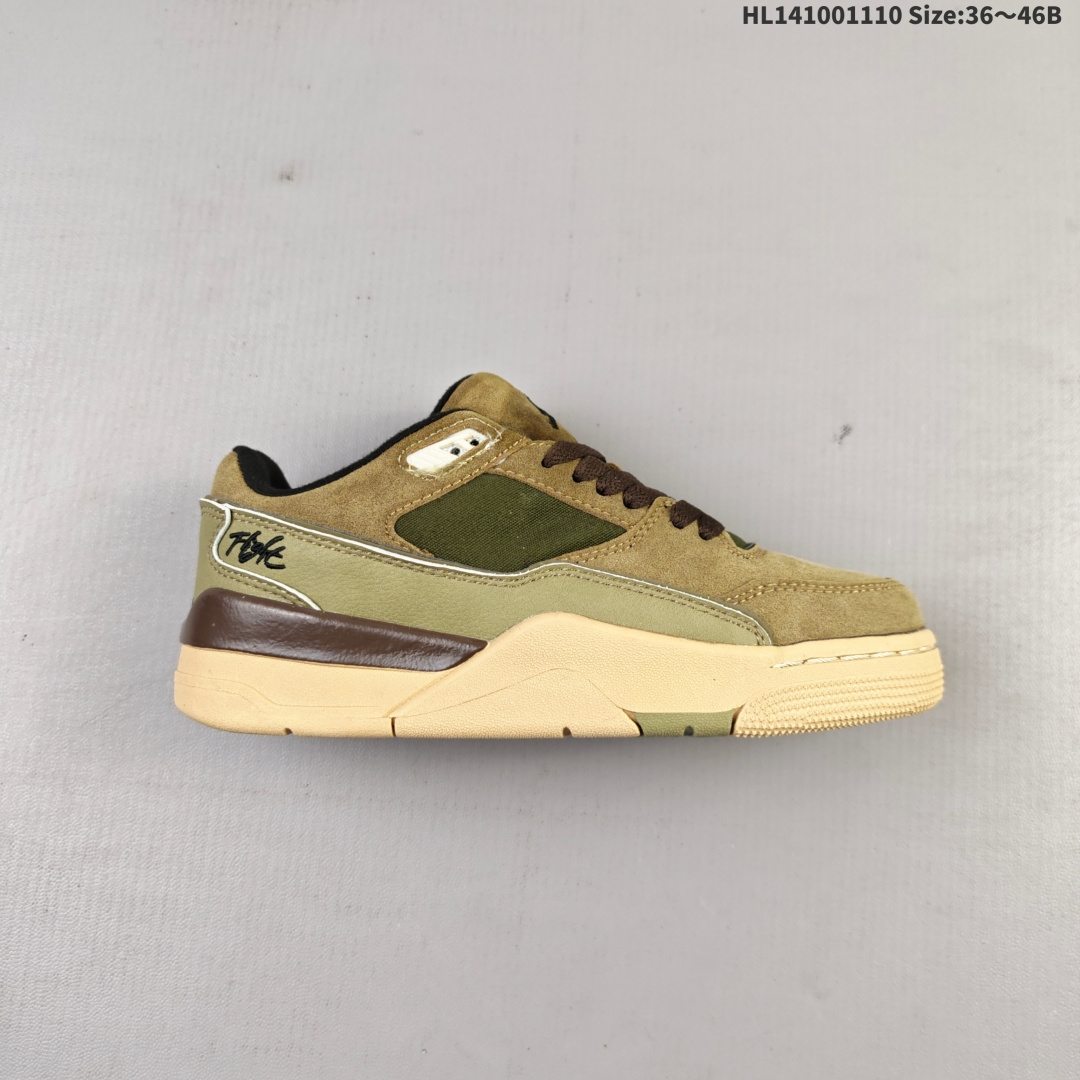 真标✅Who Decides War x Nike Jordan FLIGHT COURT ATE AJ4搭防滑耐磨 低帮 耐克复古篮球鞋 货号:IO7612 220 ID:HL141001110 B