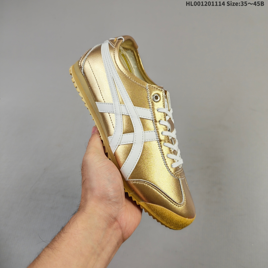 集合💰120
真标带半码 镜面❗️
Onitsuka Tiger Mexico 66 SD 阿斯克斯 鬼冢虎 低帮 金色镜面 男女同款 金属色彩舒适百搭防滑耐磨减震支撑低邦运动休闲鞋 Mexico 66运动鞋展现了60年代的复古外观,并带有现代风格,色彩和细节,使之焕然一新,凭借其传统外观和标志性设计效果,Mexico 66款式为任何休闲装带来永恒的时尚气息;凭借其传统外观和标志性的设计效果,Mexico 66型号为任何休闲装增添了永恒的风格。鬼冢虎在全球范围内收到热烈追捧,旗下的Mexicod 66系列,既舒适又时尚,让人无法抗拒。
货号:1183C468-200
尺码:35 36 37 37.5 38 39 39.5 40 40.5 41.5 42 42.5 43.5 44 44.5 45HL001201114 Size:35~45B