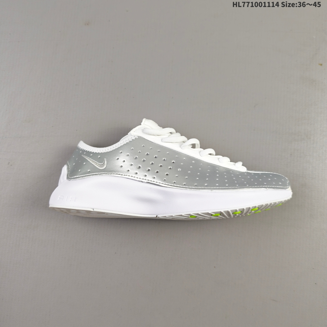 Nike Air Superfly耐克2025新款减震复古跑鞋 穿孔设计不仅增添了细节,还提高了透气性,确保佩戴者全天舒适. 该鞋采用泡沫中底并配备 Nike Air 单元,提供轻质缓震效果.这种设置带来了灵敏的穿着感受,非常适合日常穿着.双色调橡胶外底搭配黑色和霓虹绿点缀,既增强了抓地力和耐用性,又使这双鞋兼具实用与时尚. 货号:IB5824-001 HJ8082-002 HJ8082-302 HJ8082-601 IB5824-200 编码:HL771001114