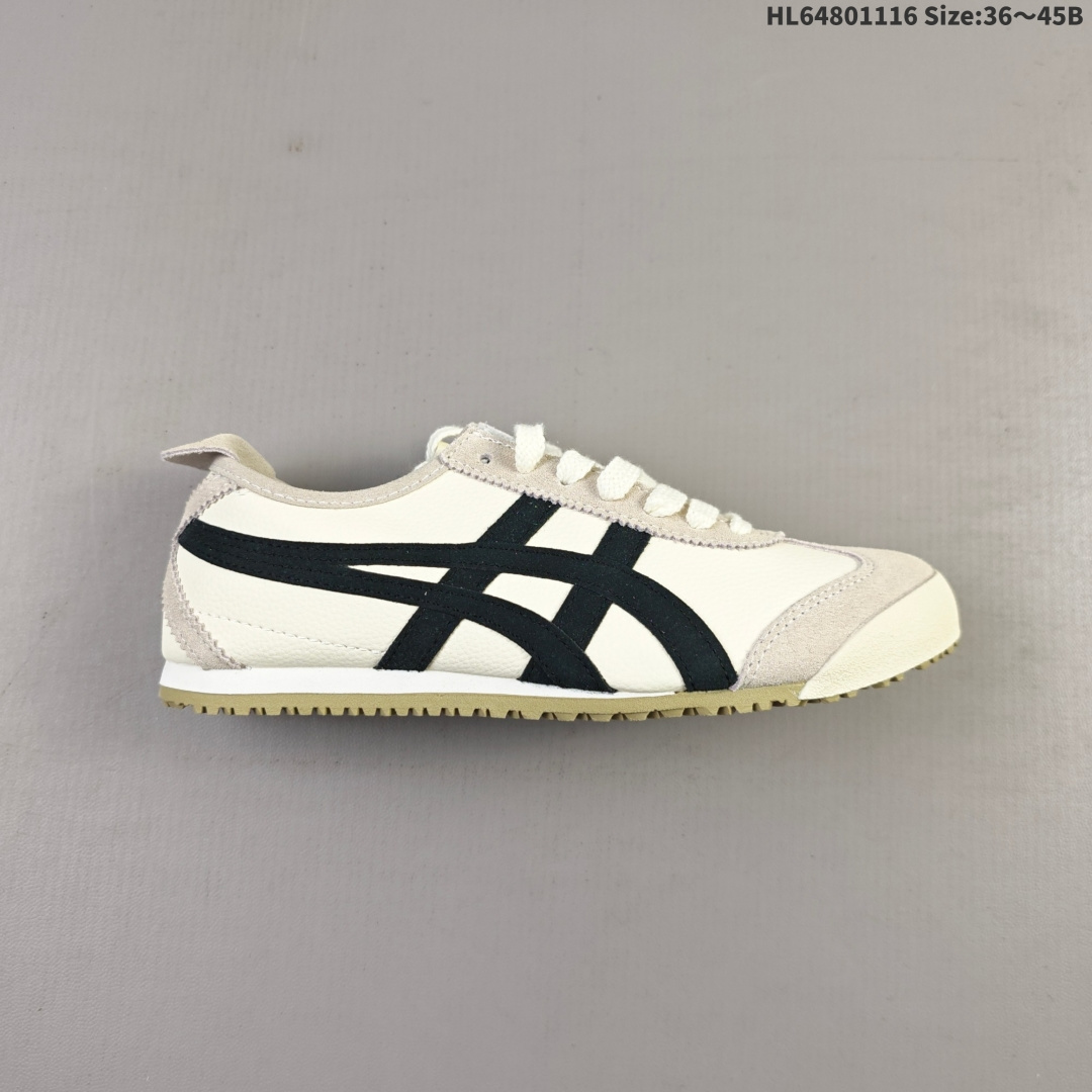 集合💰80
Onitsuka Tiger MEXICO66 Paraty Slip-On 亚瑟士鬼塚虎经典休闲皮鞋。虎爪造型的Logo,鞋身稳定包裹系统支撑鞋身。鞋头外包橡胶片,保护脚趾,耐磨损。穿脱简洁,懒汉风格。
编码:HL64801116 Size:36~45B