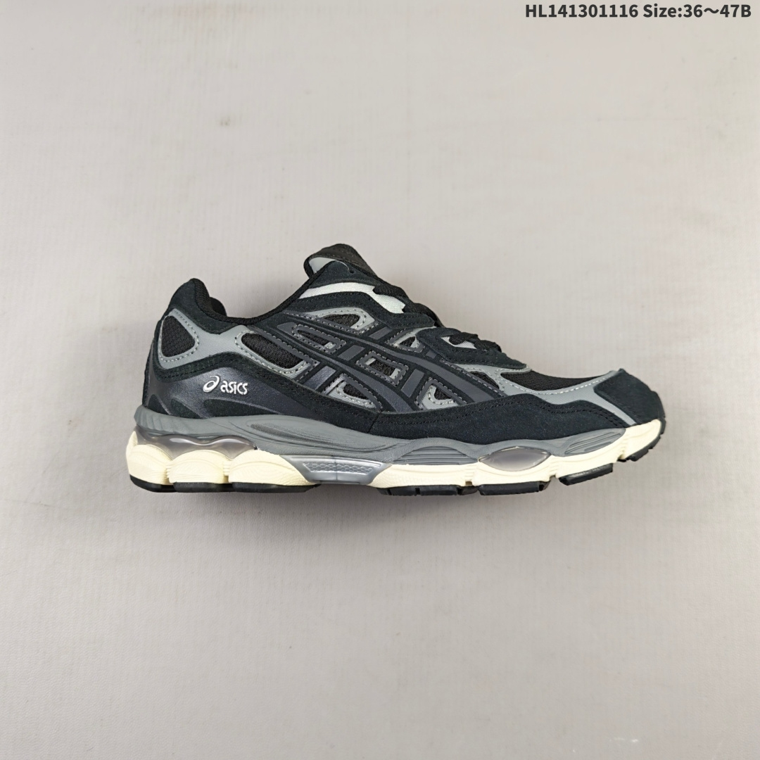 💰130
Asics Gel-NYC 复古单品 浅灰
亚瑟士新款厚底街头运动休闲鞋
ASICS亚瑟士推出全新GEL-NYC，彰显纽约都市活力。这次的新系列融入了多个版本GEL的经典设计风格，广受好评。其设计灵感来源于GEL-NIMBUS 3,GEL-MC PLUS V 和 GEL-CUMULUS 16 这些往日经典鞋款。GEL-NYC使用GEL-CUMULUS 16鞋款的鞋楦设计,展现了独特的现代化美学。鞋底采用了轻质发泡材料,并在后跟和前掌处采用了ASICS亚瑟士核心科技——GEL缓震胶,赋予鞋款强大的缓冲性能,提供了更柔软舒适的穿着体验。而在原有设计的启发之上,此次鞋款采用更贴合当今潮流趋势的材料和创新技术,展现出纽约充满活力的都市精神。
货号：1203A739-100
尺码：36 37 37.5 38 39 39.5 40 40.5 41.5 42 42.5 43.5 44 45 46 47 
编码：HL141301116 Size:36～47B
