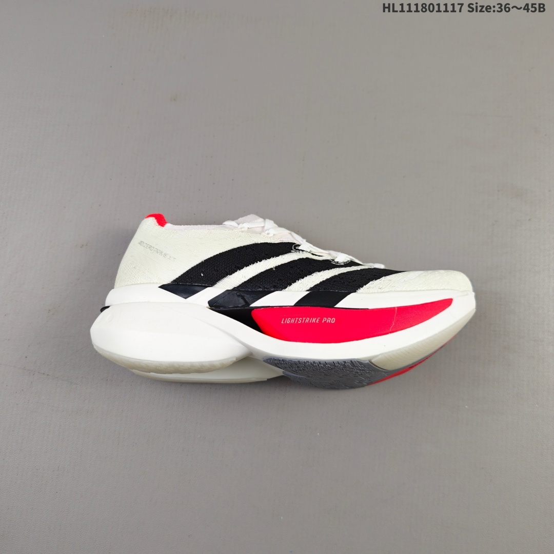 公司级✅Adidas Adizero Prime X 3.0 Strung箱根系列 专业竞训 碳板碳柱 阿迪达斯 经典马拉松跑步鞋 整体采用前作的设计语言 并且对后者的细节进行升级 马拉松和长距离路跑的性能极限设计而生 货号:KJ6946 ID:HL111801117 B