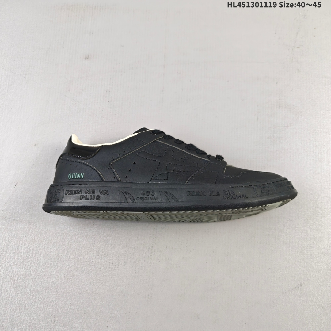 💰130
✅Premiata 皮革 时尚简约低帮耐磨 防滑 板鞋
编码：HL451301119 Size:40～45