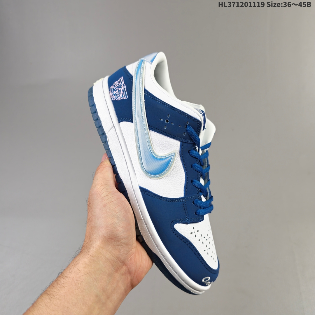 集合二💰120
公司级NIKE DUNK SB LOW 全新配色
定制Dunk SB顾名思义,具有经典的Dunk血缘,又注入了更多的时尚元素。相较于普通的Dunk滑板鞋,改良版的Dunk SB加厚了鞋舌的填充,使舒适性大大提升,同时也更方便穿脱;中底部分则加入了脚感柔软舒适Zoom Air气垫,有效吸收滑板等极限运动在落地时带来的冲击力,为街头运动者们提供更好的保护
货号:DD1391 100HL371201119 Size:36~45B