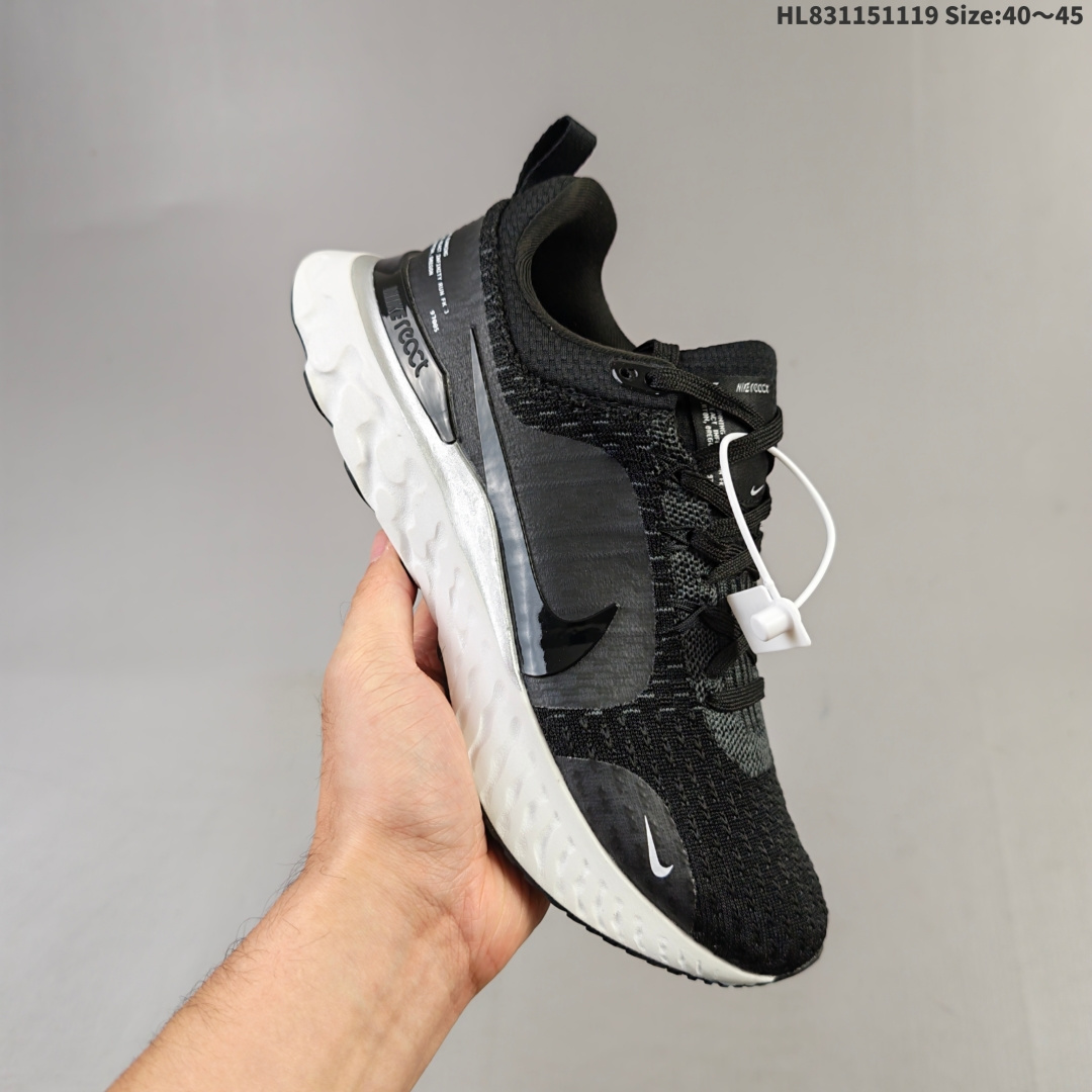 集合二💰115
耐克Nike REACT INFINITY RUN FK 3 全新配色此鞋款久经测试,助你达成跑步目标。采用匠心设计,无论跑步距离长短,皆可带来柔软脚感和顺畅平稳的迈步体验。透气鞋面兼顾出众包覆性和柔韧性。后跟和脚踝添加缓 震设计,塑就出色支撑脚感,助你一路畅跑
货号:DZ3014-104#HL831151119
