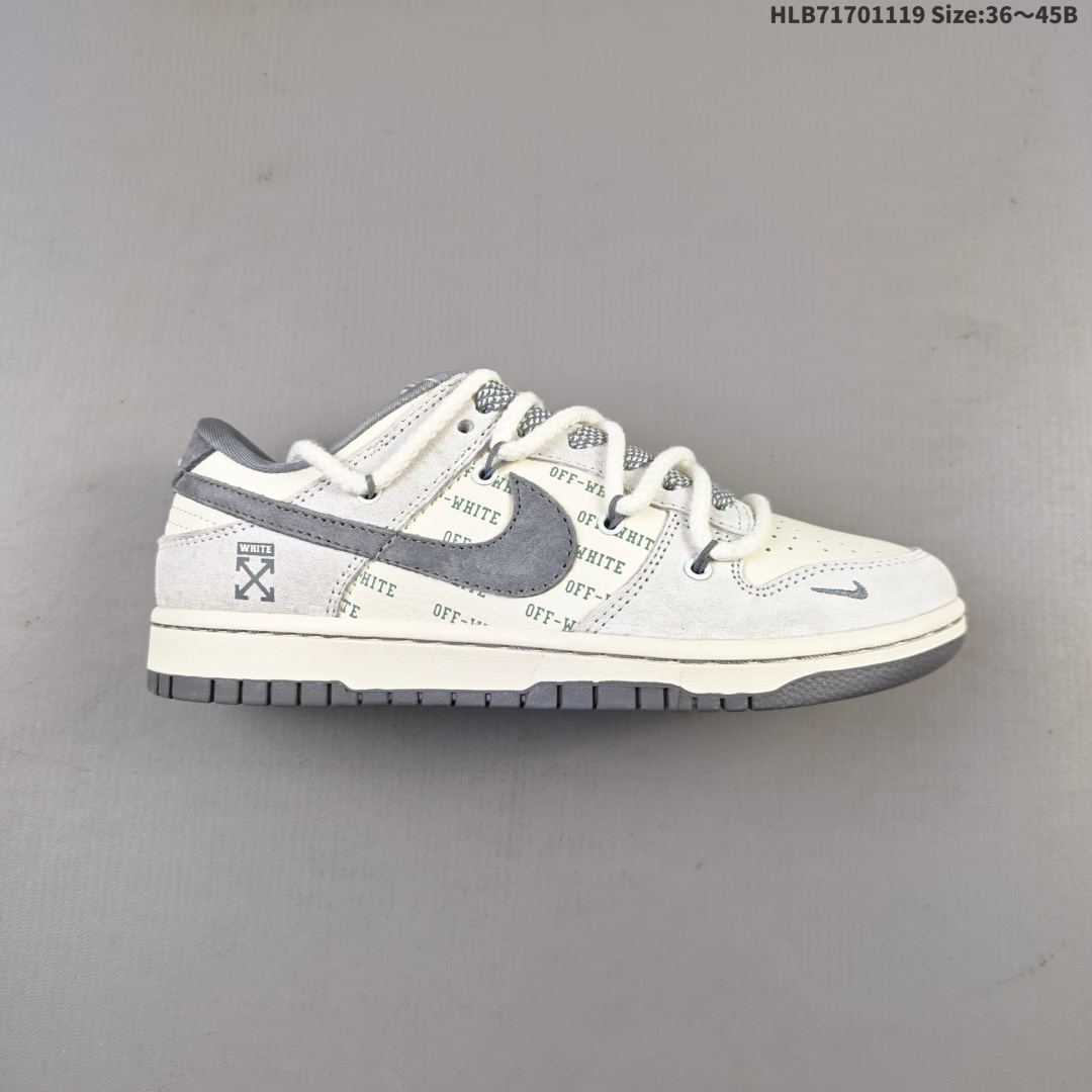 💰170
NIKE DUNK SB LOW 全新配色 off white联名
定制Dunk SB顾名思义,具有经典的Dunk血缘,又注入了更多的时尚元素。相较于普通的Dunk滑板鞋,改良版的Dunk SB加厚了鞋舌的填充,使舒适性大大提升,同时也更方便穿脱;中底部分则加入了脚感柔软舒适Zoom Air气垫,有效吸收滑板等极限运动在落地时带来的冲击力,为街头运动者们提供更好的保护
货号:YX5066 225
尺码:36 36.5 37.5 38 38.5 39 40 40.5 41 42 42.5 43 44 45HLB71701119 Size:36~45B