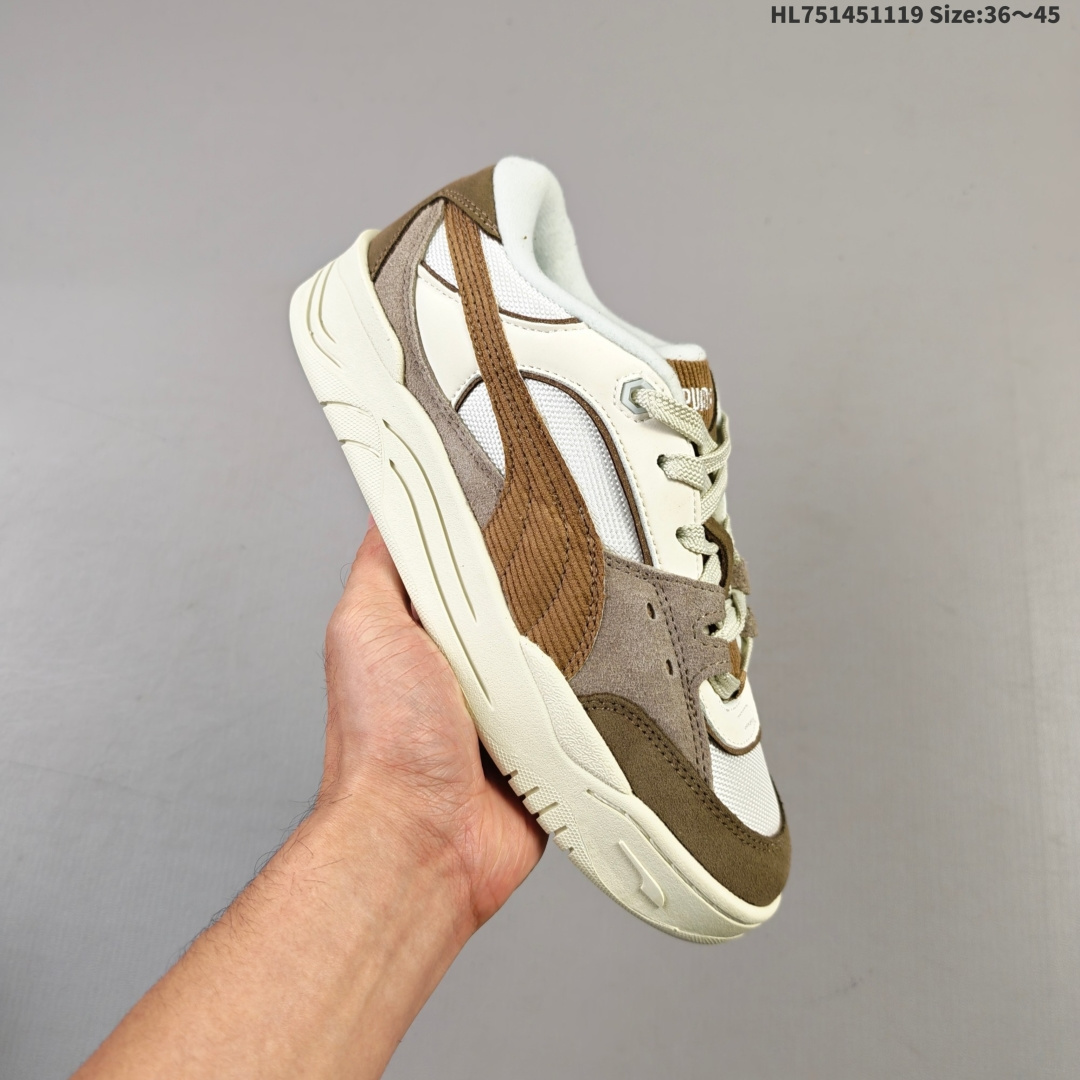 集合一💰145
PUMA 180 Night Rider
彪马 防滑耐磨低帮休闲板鞋
设计灵感源自90及00一代的滑板运动文化
简约又不失设计巧思的帅气风格让它轻松驾驭日常休闲或滑板场合
运动兼具匠心 细节彰显品质
衬垫边缘以提供支撑和灵活性
强化鞋头以承受持续的磨损
耐磨性强 稳定性高 抓地更牢 不易打滑
官方货号：394873 02
编码：HL751451119 Size:36～45