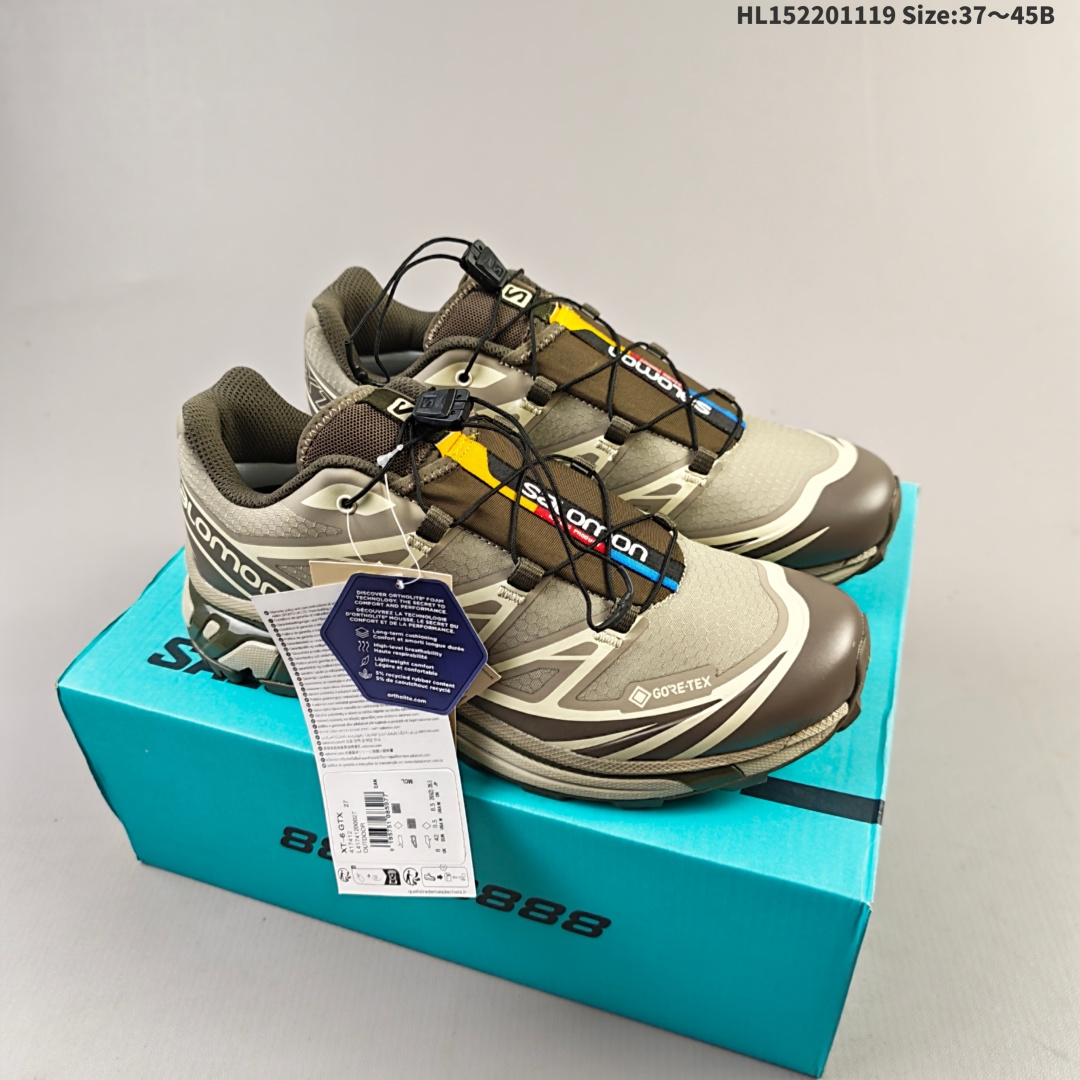 集合二💰220 莞产纯原礼盒版本 全码出货‼
Salomon XT-6 黑灰银
萨洛蒙机能风户外越野跑鞋 实拍上架
鞋面采用SENSIFIT贴合技术 全方位贴合包裹脚型 鞋跟部鞋底牵引设计 提供强大的抓地性能 更适应野外崎岖不平的道路 其3D ADVANCED CHASSIS底盘 材料轻量大化 钉齿设计更具稳定性、防护性 鞋底易磨损区运用CONTAGRIP高耐磨材料 应对城市硬质路面长距离跑考验
货号:416635HL152201119 Size:37~45B