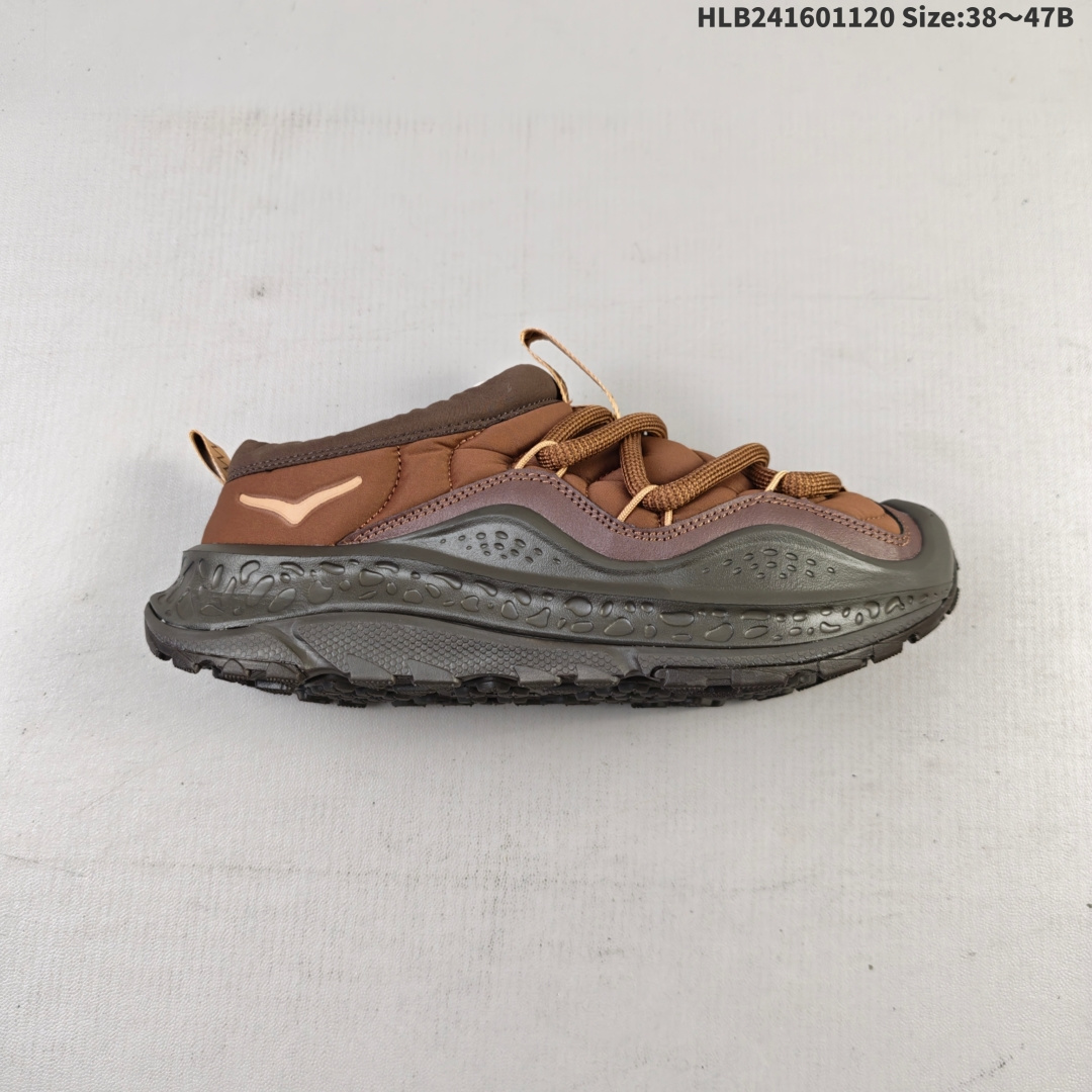 💰160
HOKA ONE ONE Ora Primo 全新配色
HOKA ONE ONE是来自美国的跑步鞋知名品牌,创立于2009年,始终致力于为所有跑者提供更新、更好的跑步装备。相比常规跑鞋,HOKA ONE
ONE特别研发使用性能独特的几何形跑鞋中底,此种鞋底更厚、更高、回弹性也更好,除了卓越的缓冲性能,它还能为各种阶段的跑者带来更具动
感、更加稳定的跑步体验。HOKA ONE ONE从设计之初就清楚意识到,要保证跑者步幅的均匀一致,双脚自然而然的运动至关重要
货号:1141570
编码:HLB241601120 Size:38~47B