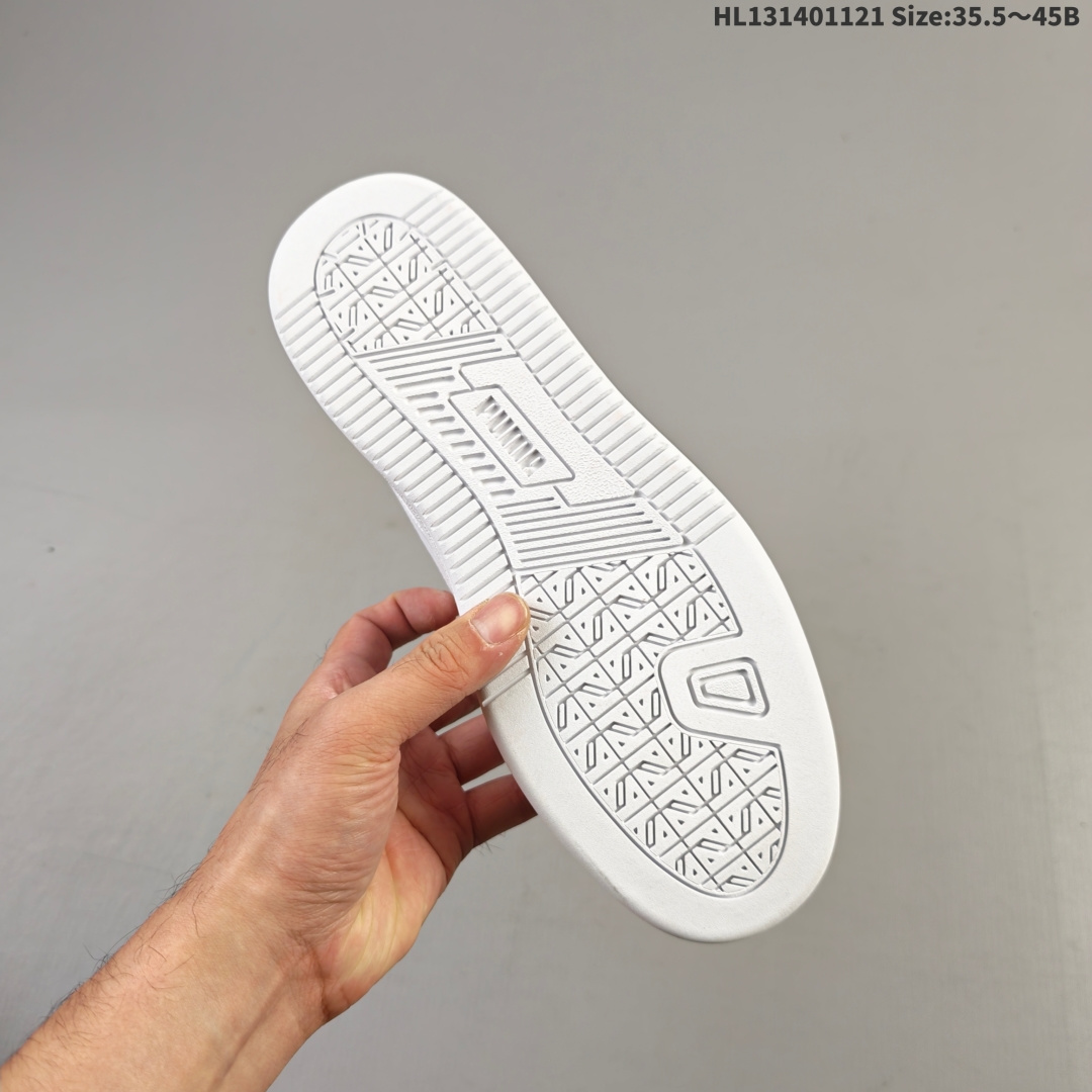 💰140
PUMA彪马 Caven 2.0 舒适百搭 耐磨轻便 低帮 生活休闲鞋 男女同款 米色，全新款 Slipstream Laces，采用不同颜色皮革的拼接，视觉层次感相当丰富，配合轻微氧化的缝线大底和扁宽的粗鞋带，历久弥新的复古感呼之欲出，鞋帮侧面缀有 Slipstream 字样和 Puma 小 Logo，细节亦十分到位。
货号：395016-15
编码：HL131401121 Size:35.5～45B