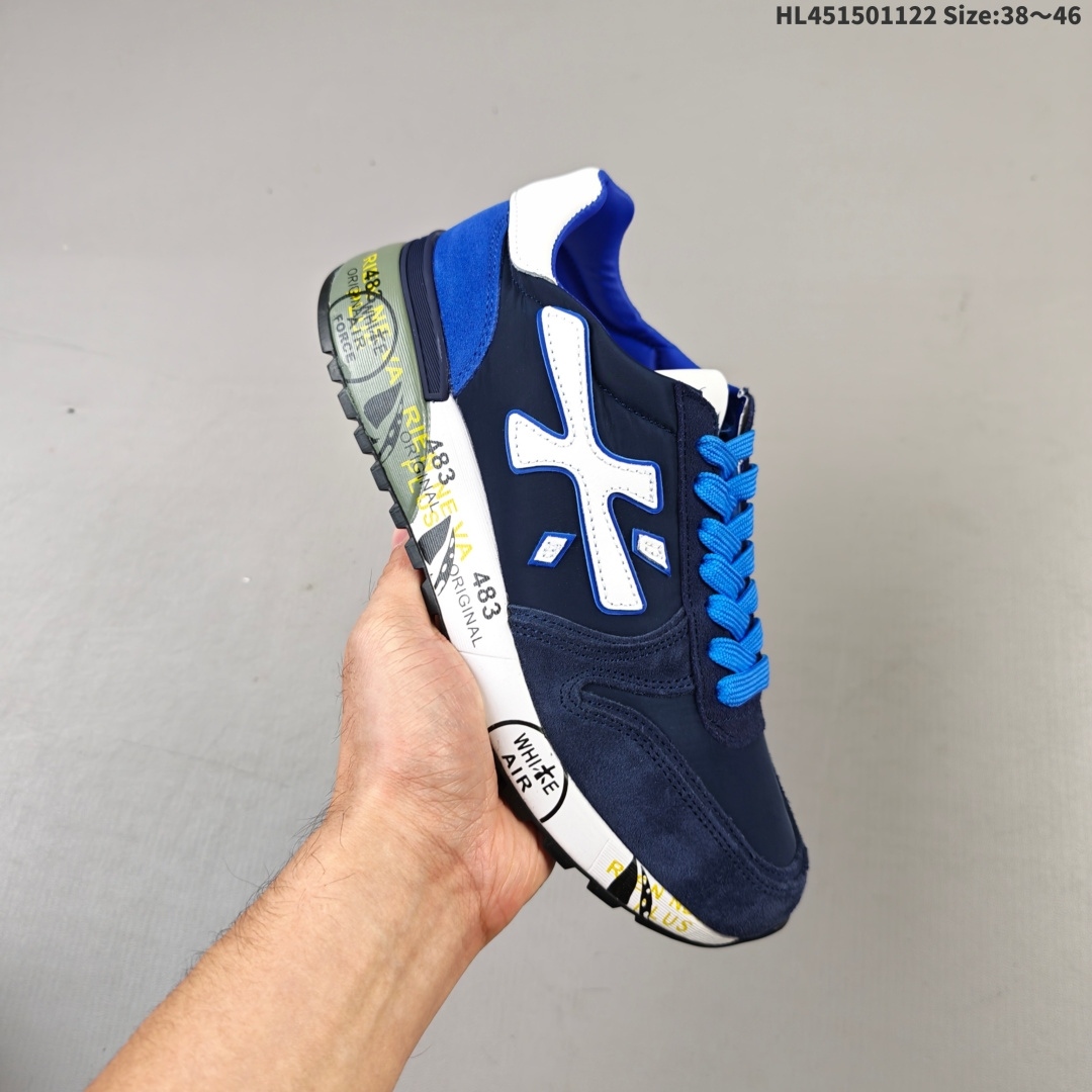 集合💰150
PREMIATA意大利普拉米亚达ART.MICK VAR.1280
MICK_1280 2504027运动休闲系列!非常轻便舒适,牛皮搭配布面,撞色设计,头层牛里,原版舒适软底 休闲运动鞋
编码:HL451501122 Size:38~46