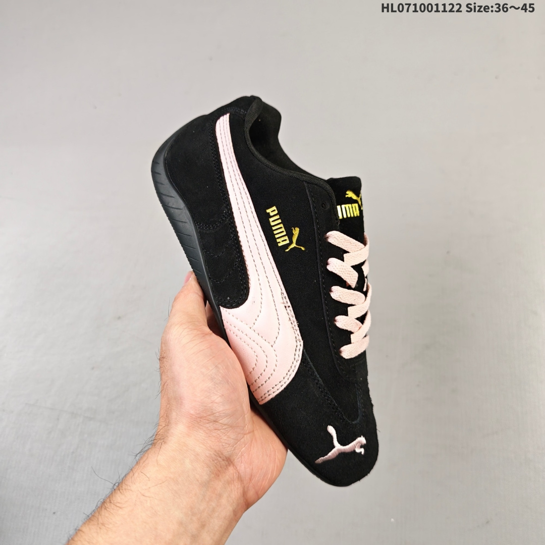 集合 彪马 Puma Speedcat Og+ Sparco 防滑耐磨 支持侧踏时的踏步工作 即使在健身房等使用环境中也能确保透气性 像吸盘一样的设计是为了提高体育馆表面的抓地力性能 官方货号: 398846 编码:HL071001122