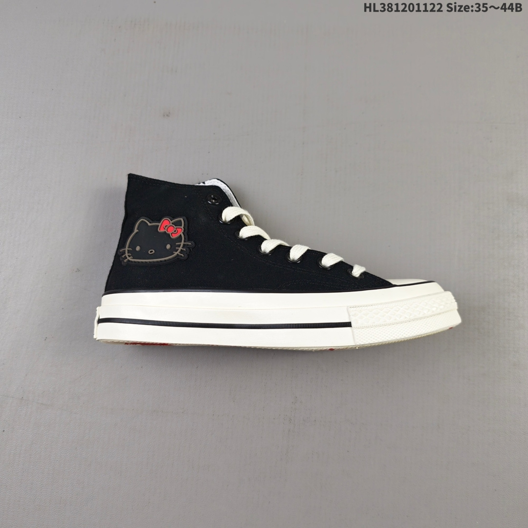 💰120
匡威CONVERSE KT猫 黑红 正确版蓝底 萌翻天 硫化蓝底 加厚双层鞋垫 五角星 时尚潮流百搭低帮板鞋 ×HL381201122 Size:35~44B
