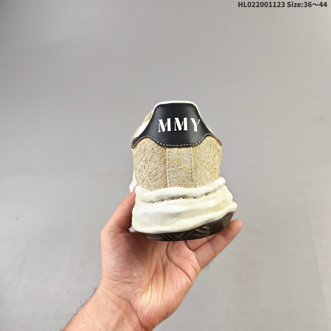 【公司级】余文乐挚爱单品 MMY Blakey 脏脏鞋 复古溶解风 概念时装设计师・三原康裕品牌MMY/Maison MIHARA YASUHIRO Original Sole Canvas Low 变形溶解雪糕底低帮休闲百搭帆布面板鞋增高厚底老爹鞋.新款MMY三原康裕Blakey贝壳头溶解休闲板鞋日系运动鞋 MMY Blakey 三原康裕溶解鞋,贝壳头系列,上脚都是杠杠的好看,太百搭了,真的要吹爆三原康裕的贝壳头,比阿迪达斯的贝壳头高级太多,加上溶解大底,简直就是yyds. 编码:HL022001123