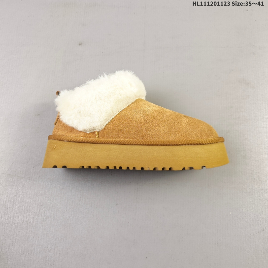 UGG舒适厚底一脚蹬休闲乐福鞋懒人毛毛鞋明星同款Nita Platform 妮塔便鞋 1171393 编码:HL111201123