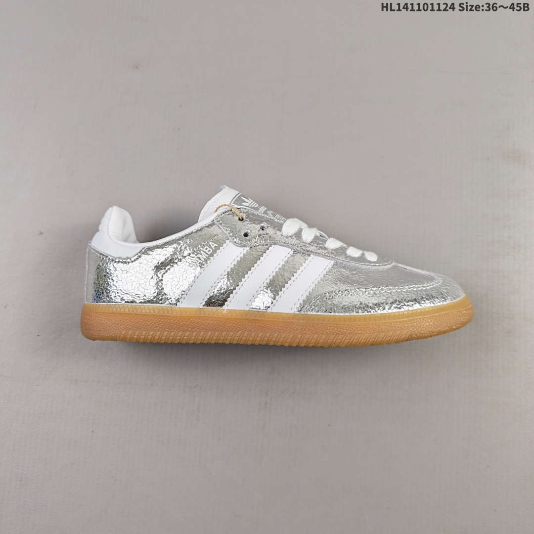 集合💰110
阿迪达斯三叶草Adidas Originals Samba Vegan OG”SPD“桑巴舞系列绅士德训足球风百搭低帮休闲运动板鞋
 货号：JR0035
编码：HL141101124 Size:36～45B