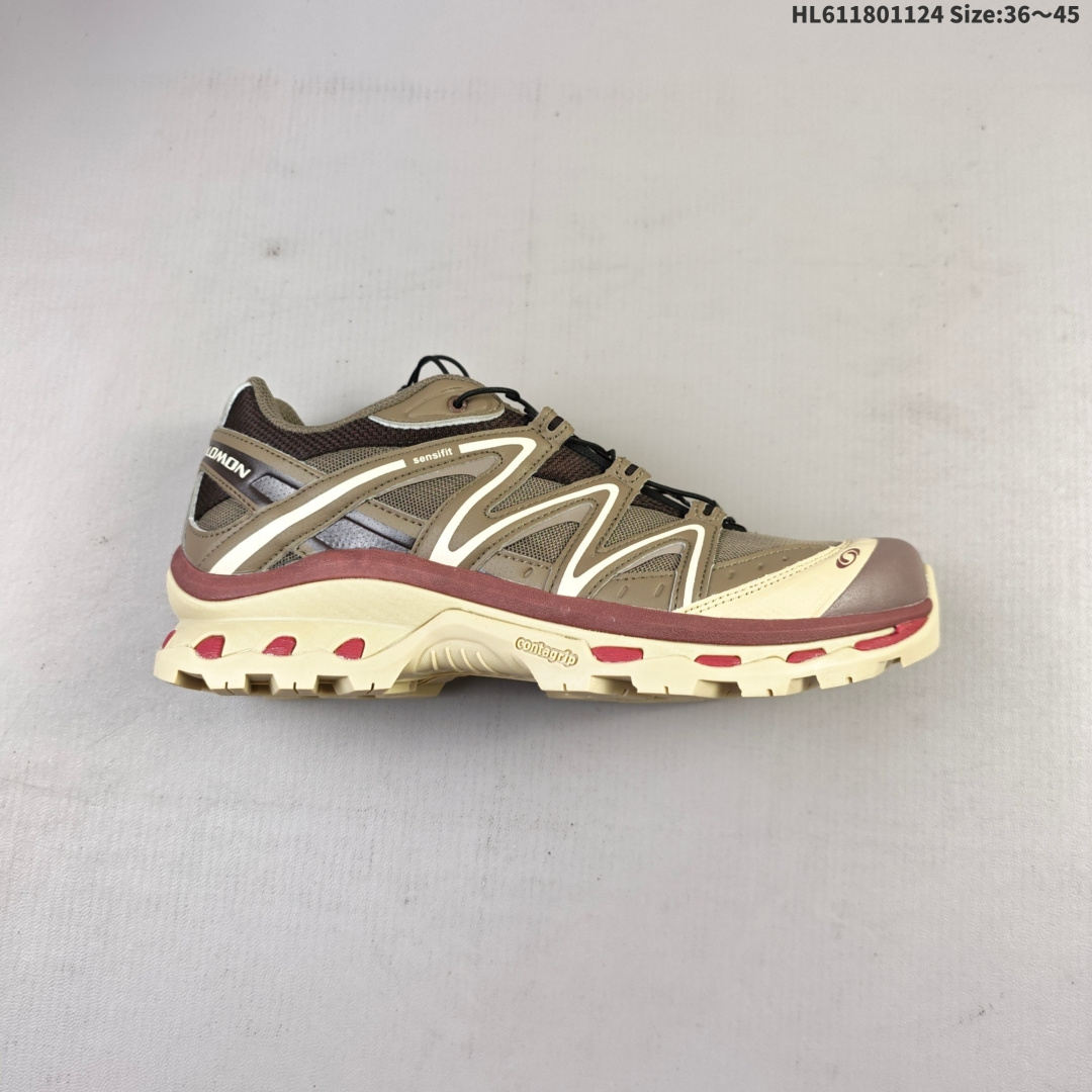 💰180
公司级✅SALOMON萨洛蒙XT-QUEST PANHUI 时尚 舒适減震防滑耐磨 低帮跑步鞋
鞋面采用SENSIFIT贴合技术 全方位贴合包裹脚型 鞋跟部鞋底牵引设计 提供强大的抓地性能 更适应野外崎岖不平的道路 其3D ADVANCED CHASSIS底盘 材料轻量大化 钉齿设计更具稳定性、防护性 鞋底易磨损区运用CONTAGRIP高耐磨材料 应对城市硬质路面长距离跑考验 
编码：HL611801124 Size:36～45